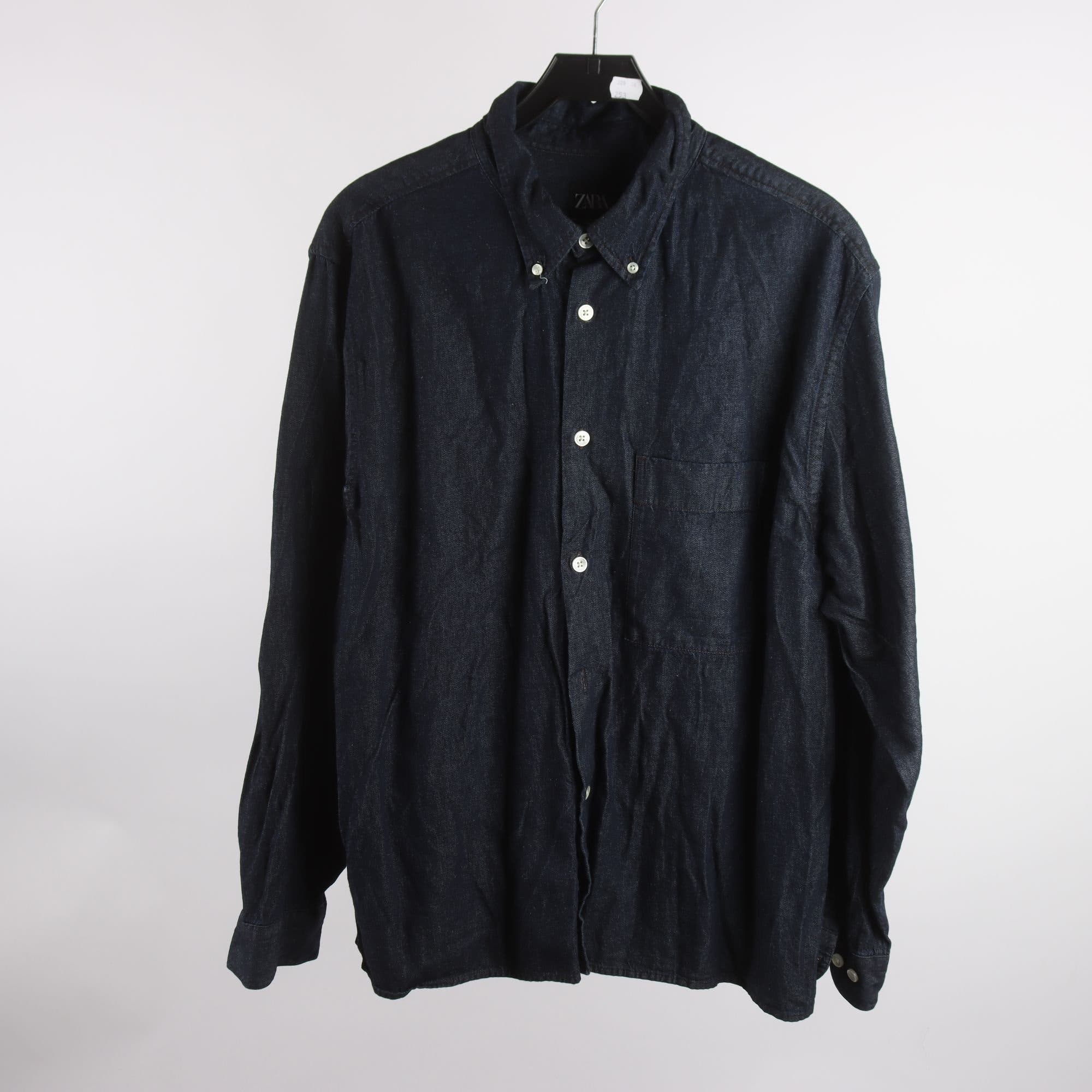 Jeansskjorta, Zara, blå, stl. XL.