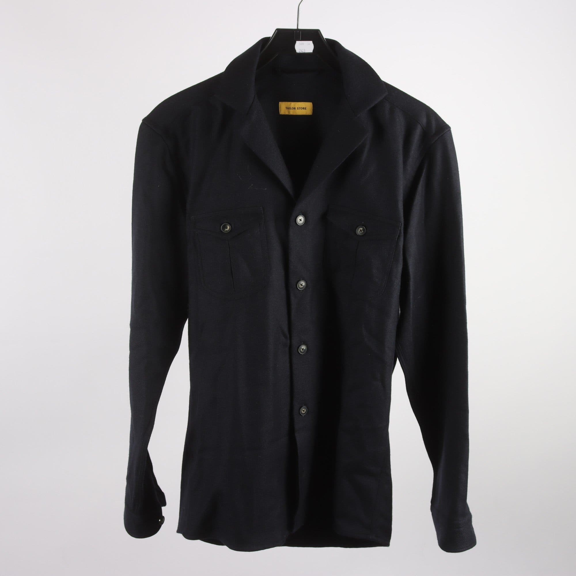 Skjorta, Tailor Store, blå, 100% ull, stl. ca. S/M.