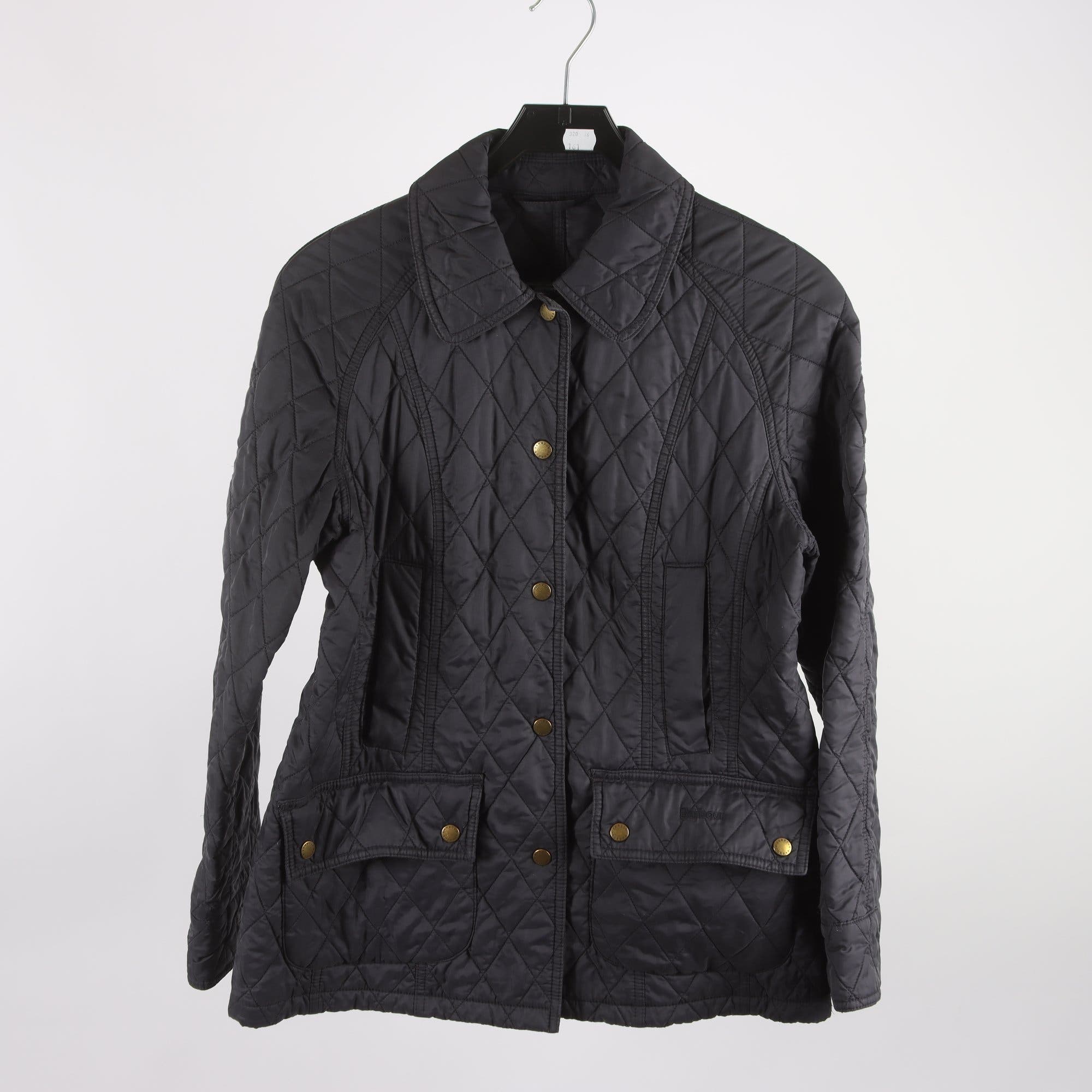 Jacka, Barbour, blå, stl. 38.