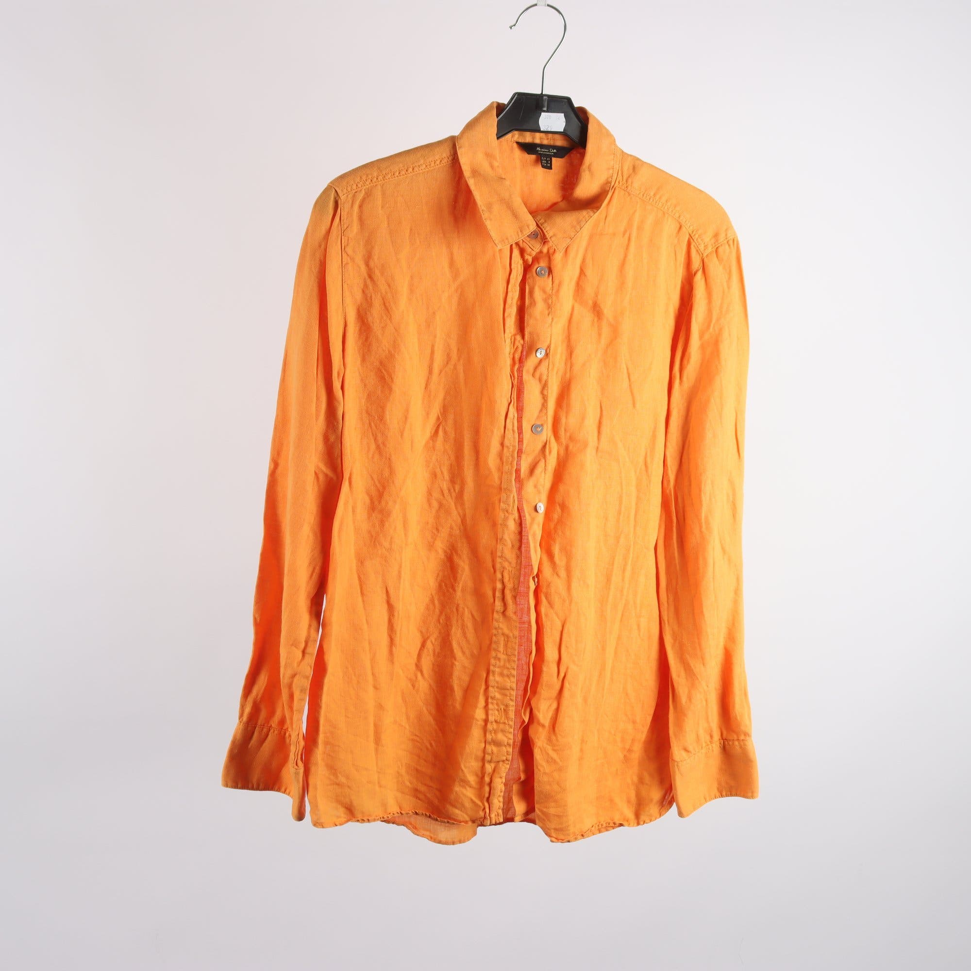 Skjorta, Massimo Dutti, orange, lin, stl. 40.