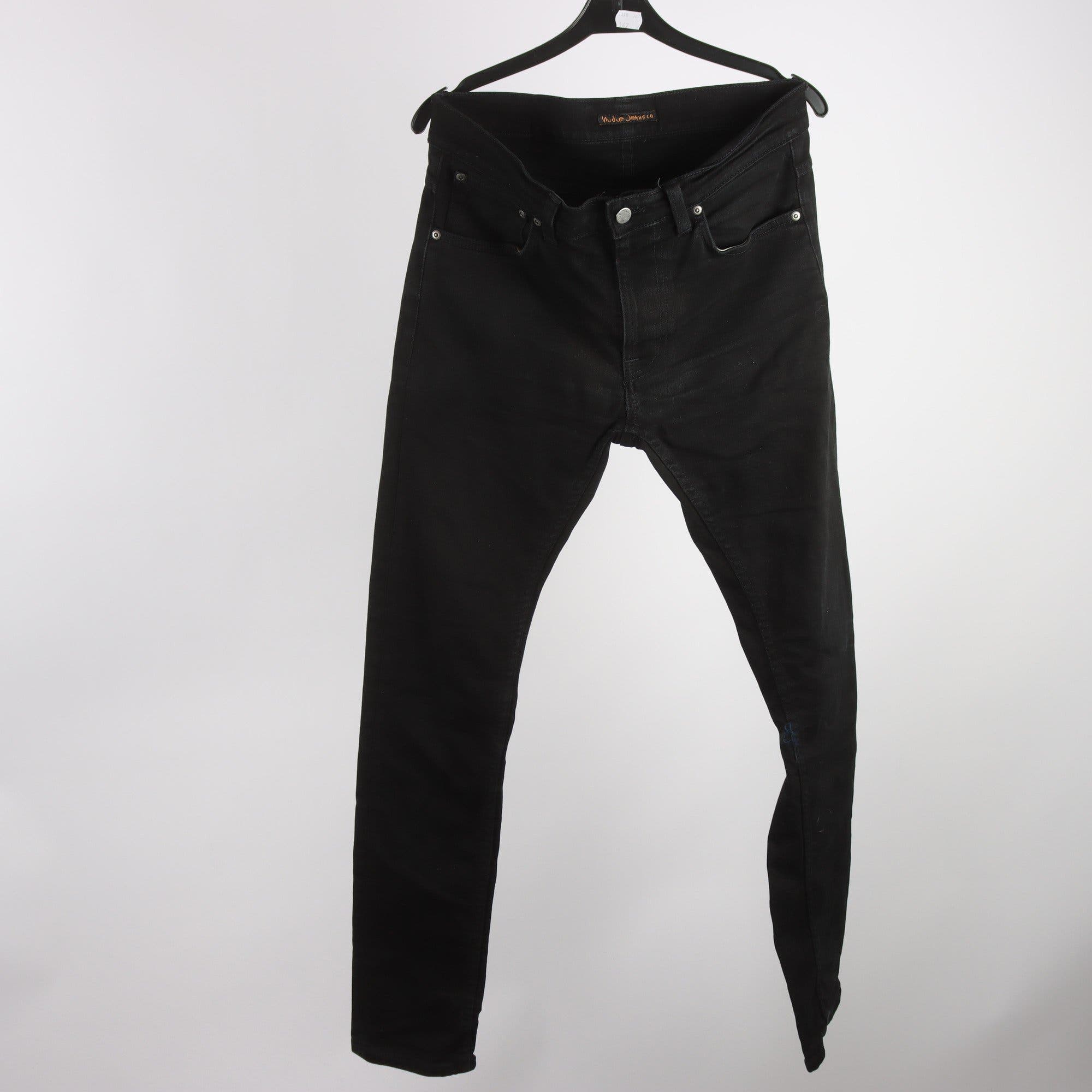 Jeans, Nudie, Lean Dean, svart, stl. 32″/34.