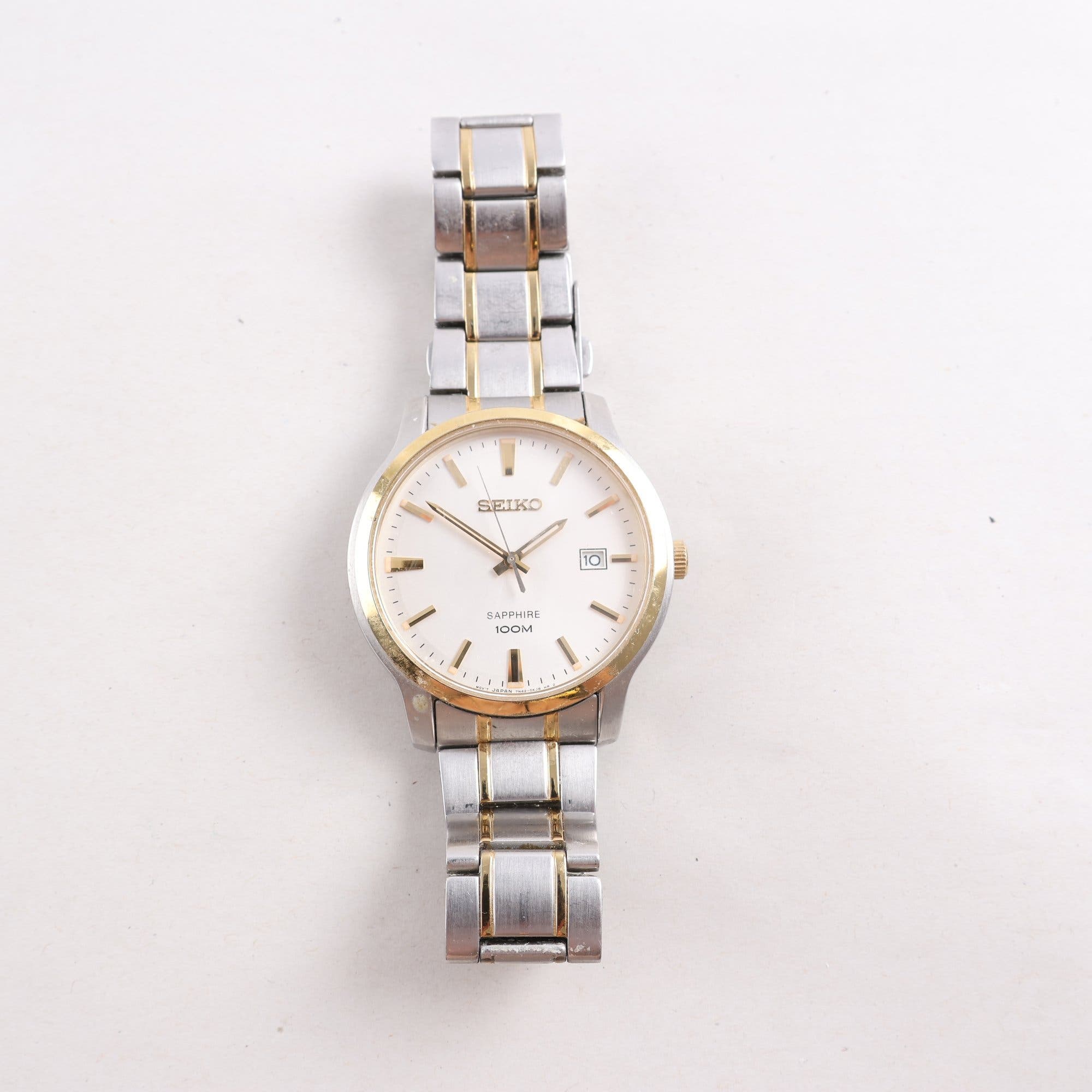 Armbandsur, Seiko, safirglas