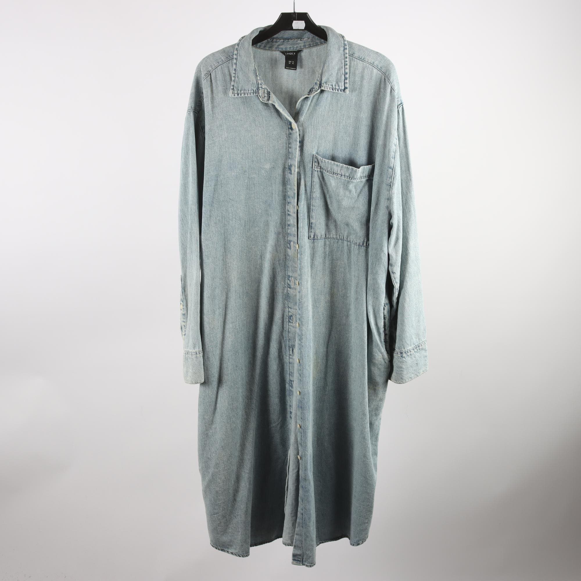 Jeansklänning, Lindex, blå, stl. XL.