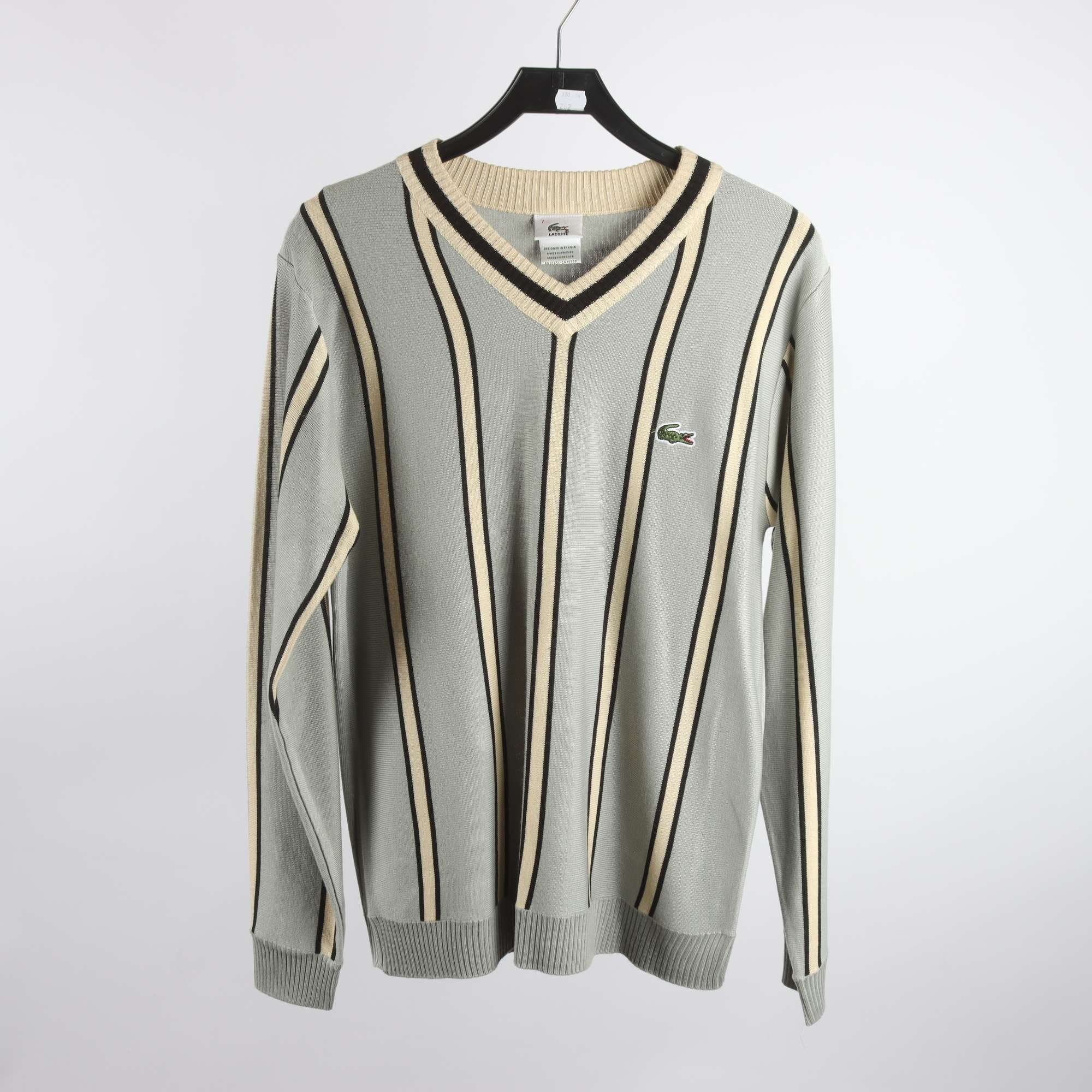 Tröja, Lacoste, grå, beige, stl. XXL.