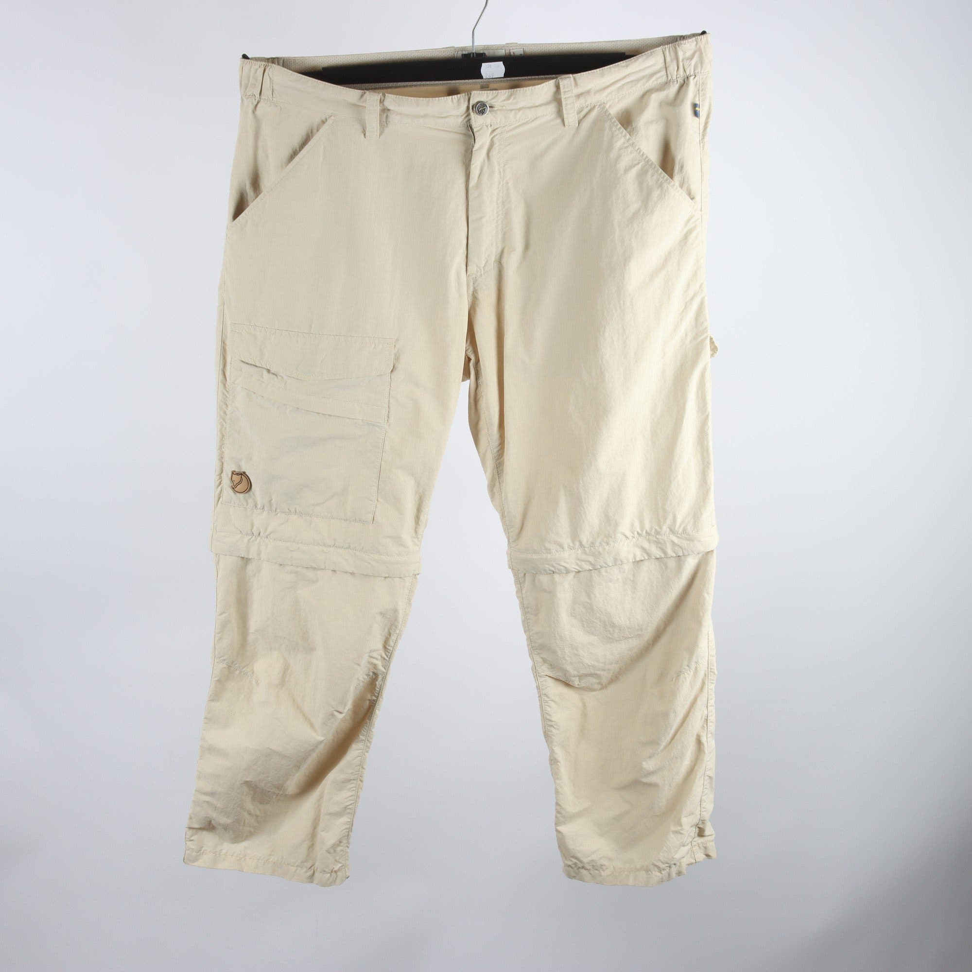 Friluftsbyxor, Fjällräven, beige, stl. 56.