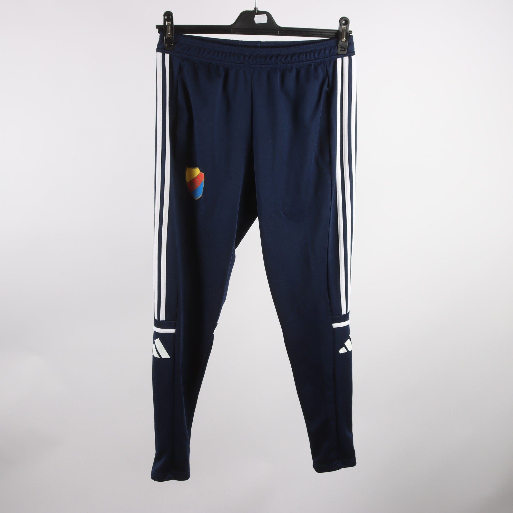 Träningsbyxor, Adidas, Djurgården, DIF, blå, stl M.