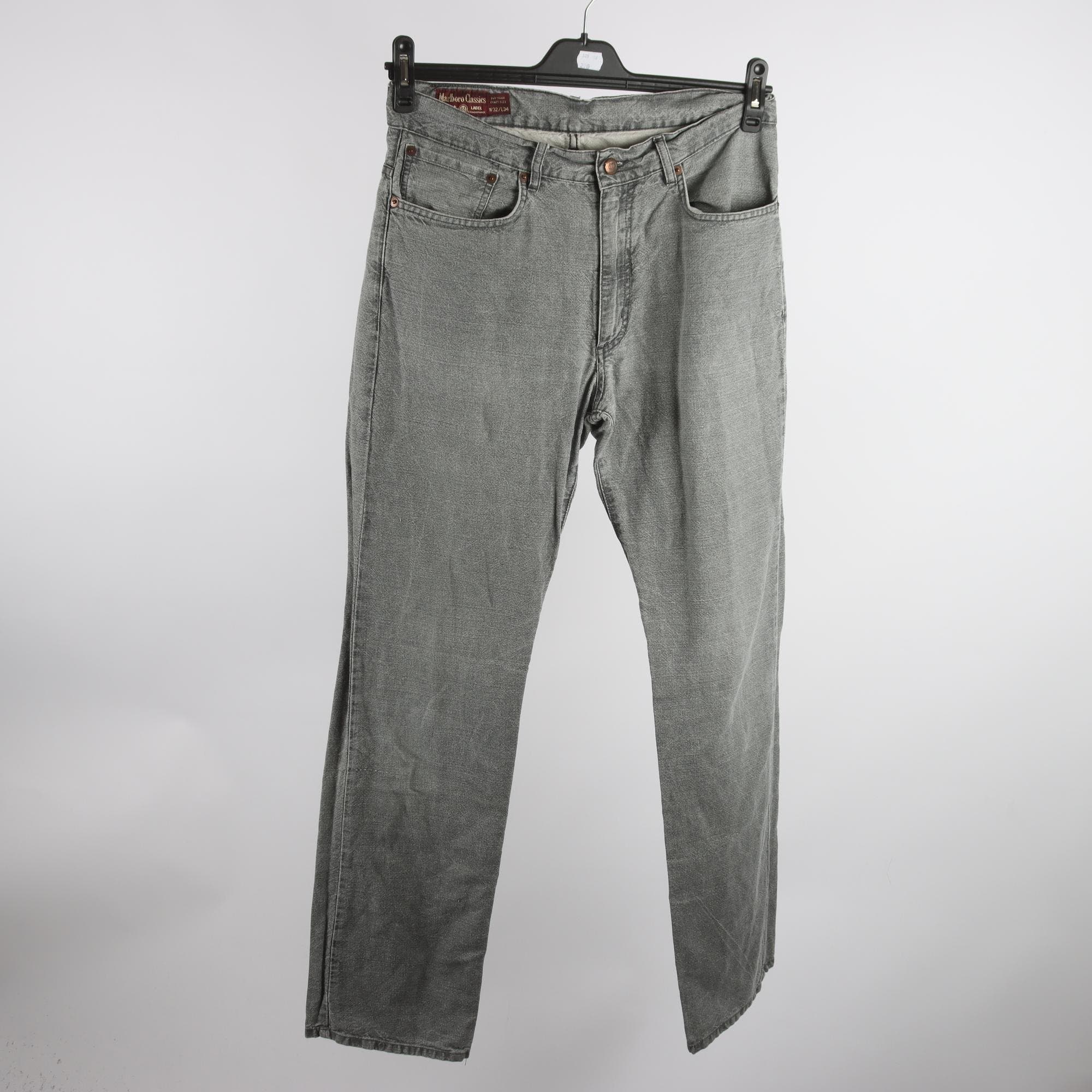 Jeans, Marlboro Classics, grå, stl. 32″/34.