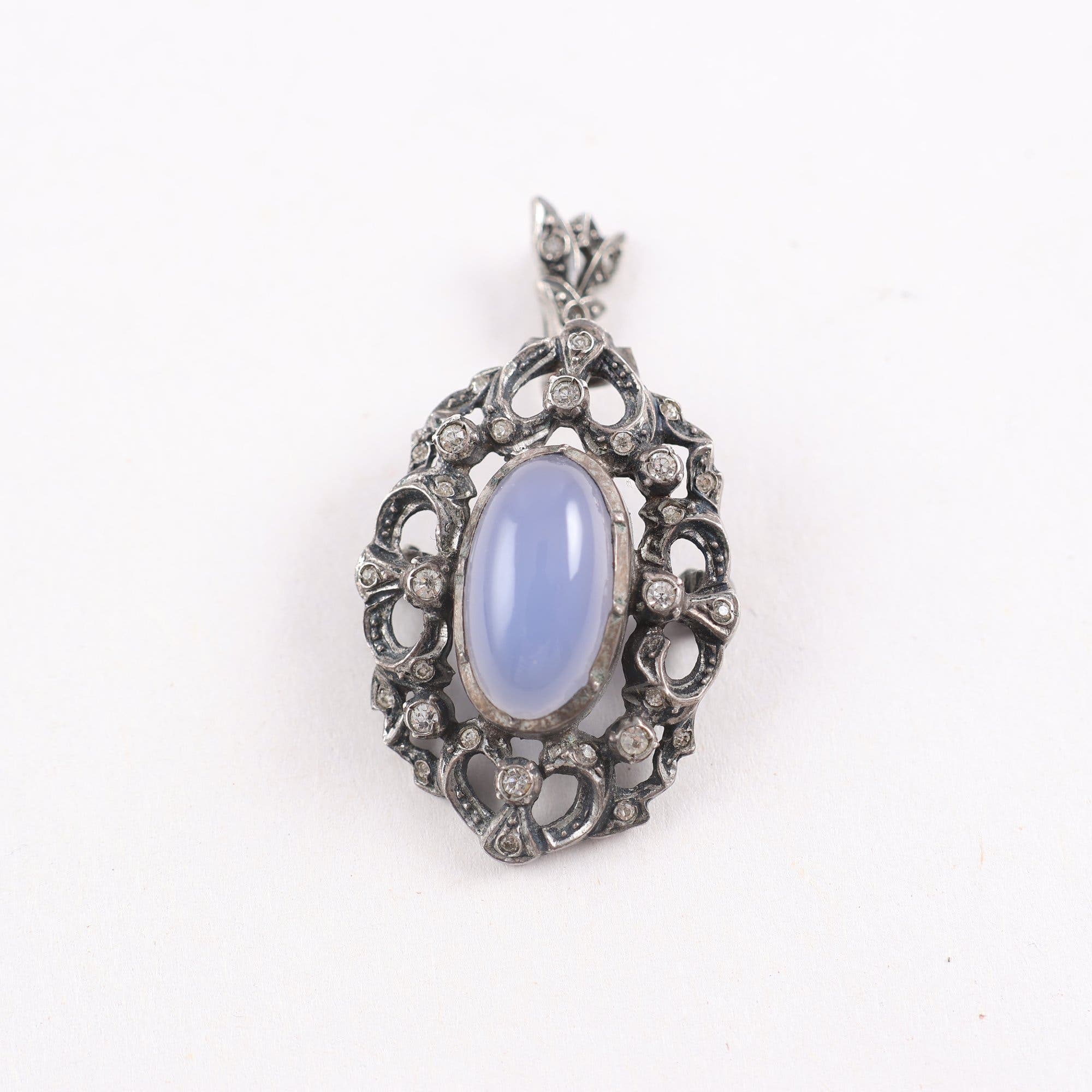 Hänge / brosch, silver