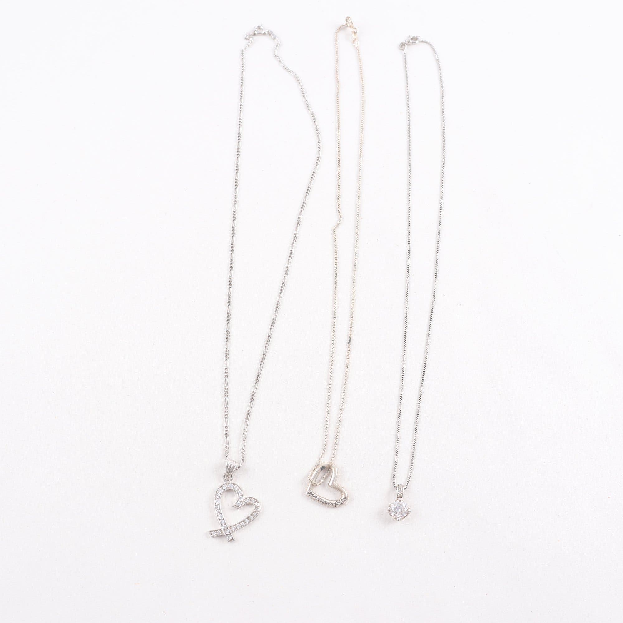 Halsband & hängen, silver