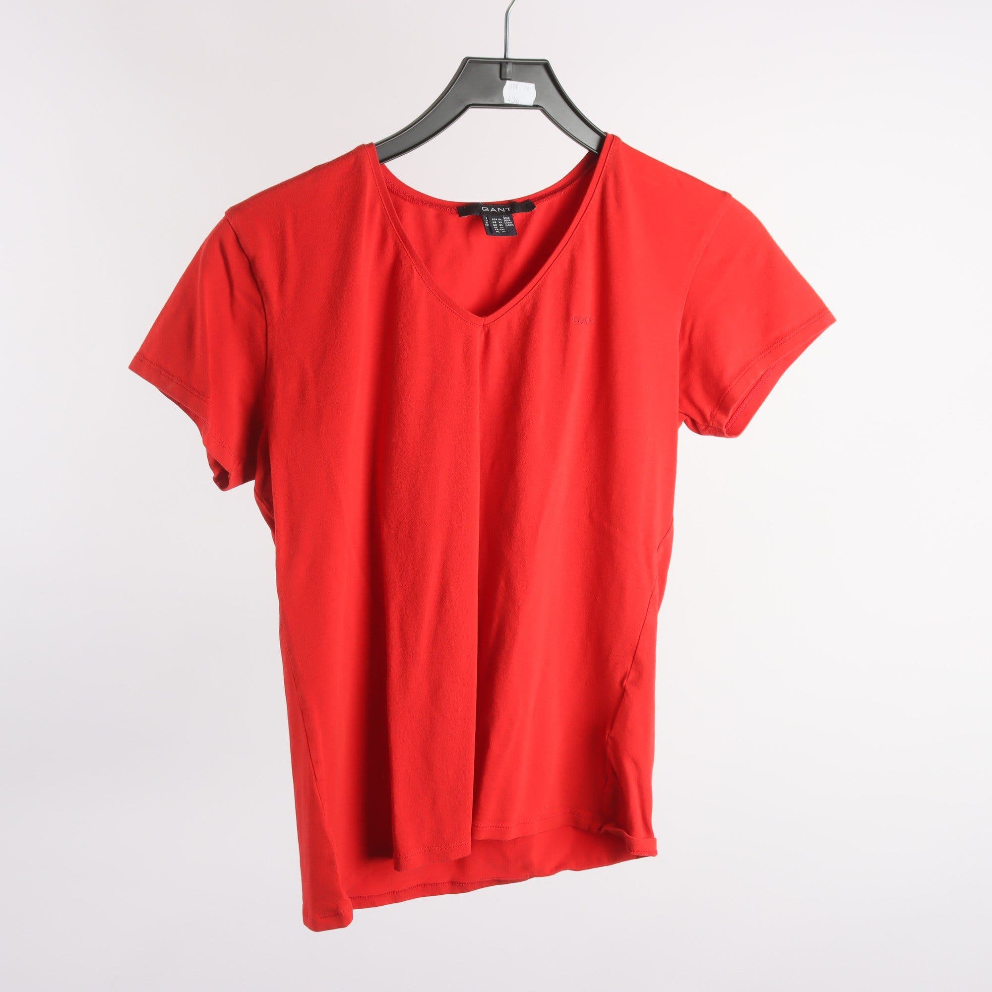 T-shirt, 3-pack, Gant, röd, vit, rosa, stl. XL.