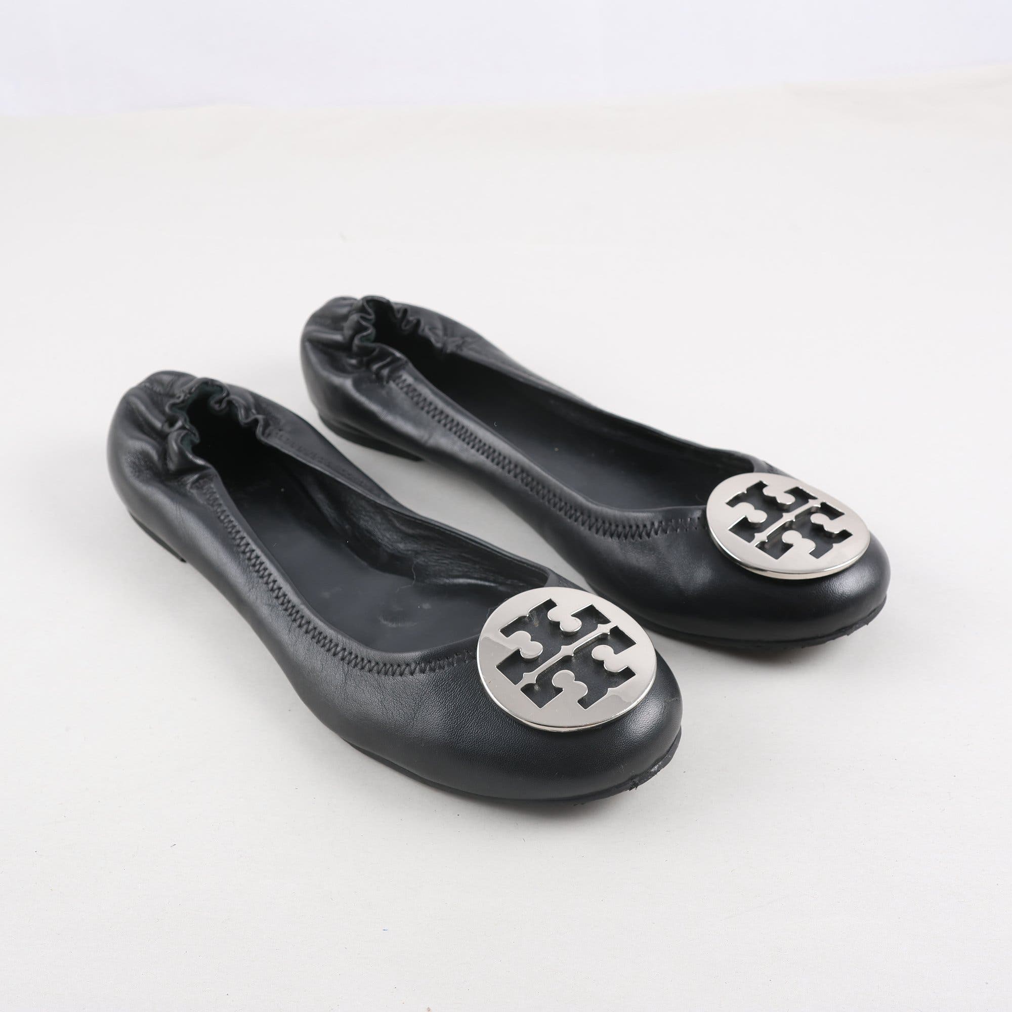Ballerinasko, Tory Burch, läder, stl. 38