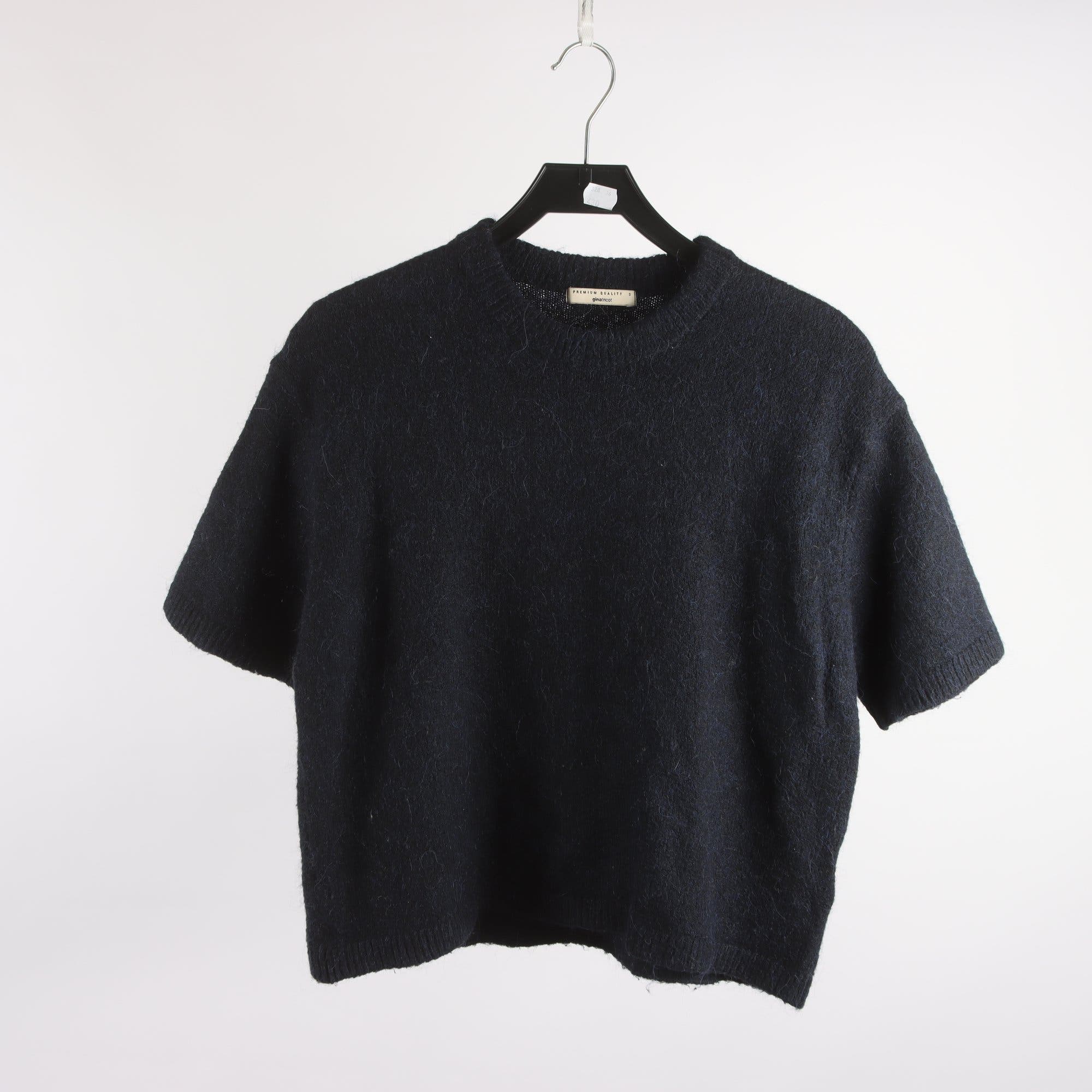 Tröja, Ginatricot, blå, ull, alpaca, stl. S.