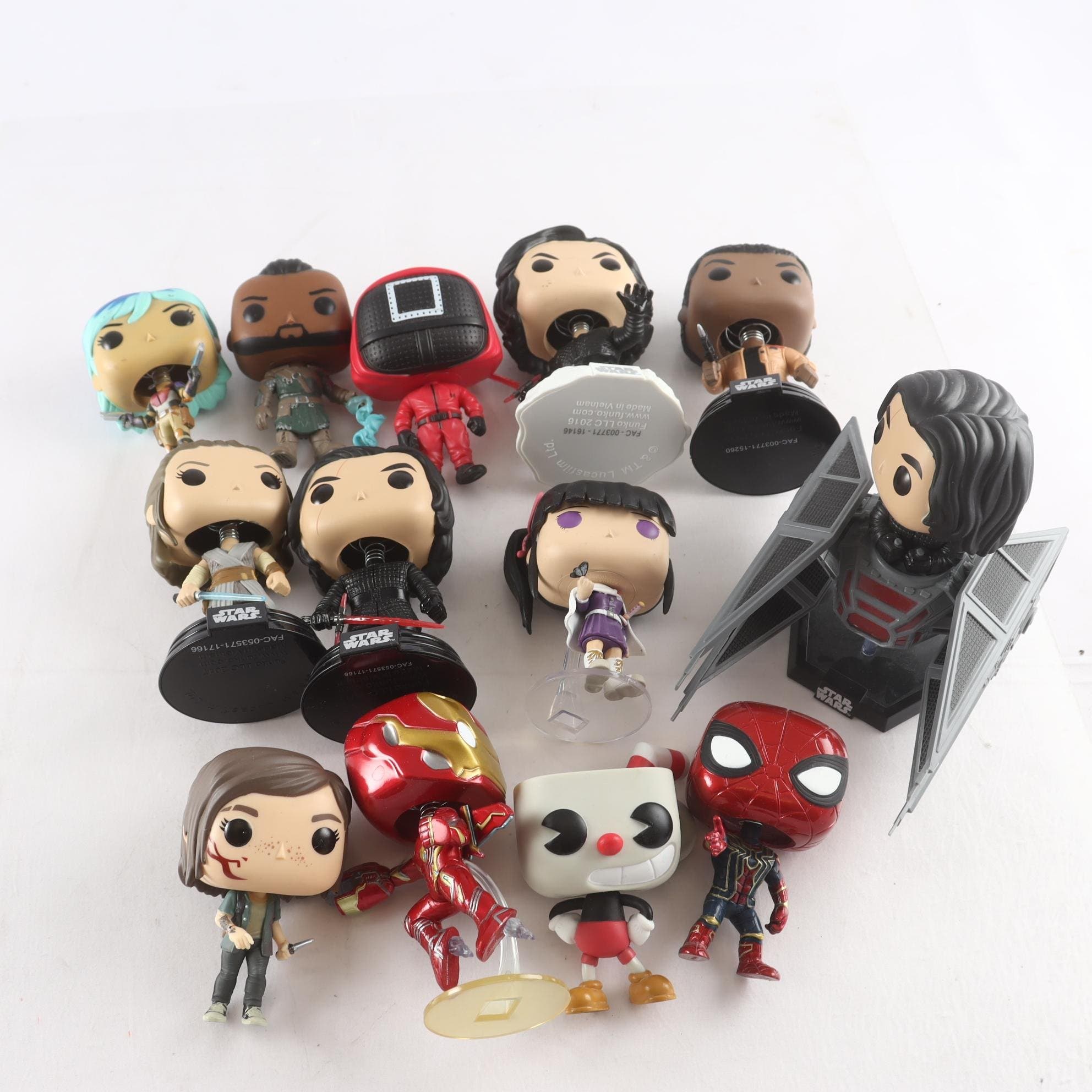 Figurer, Bubble heads, starwars / funko pop, blandat.