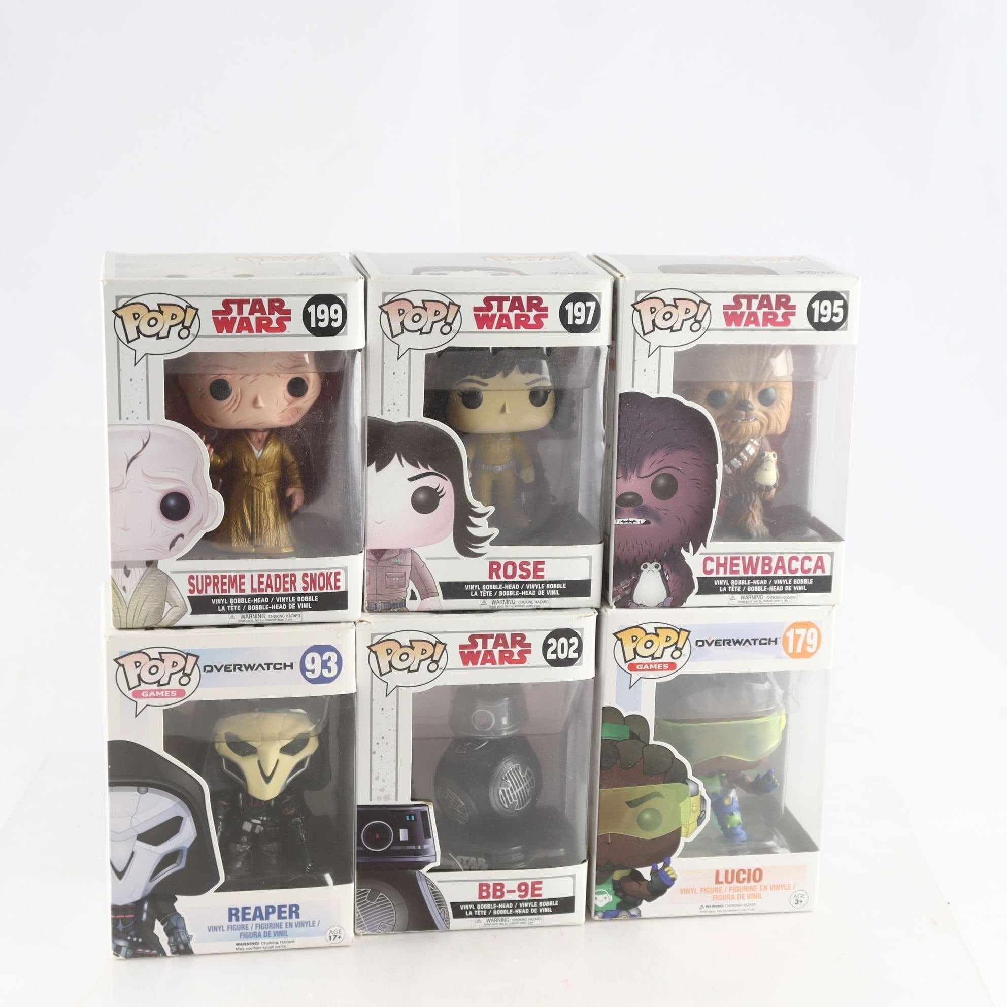 Figurer, Funko pop. Samfraktas ej.