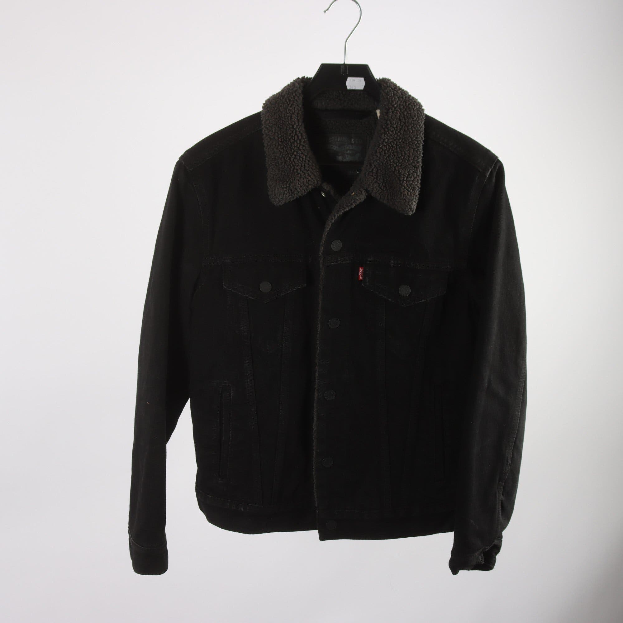 Fodrad jeansjacka, Levis, svart, stl. S.
