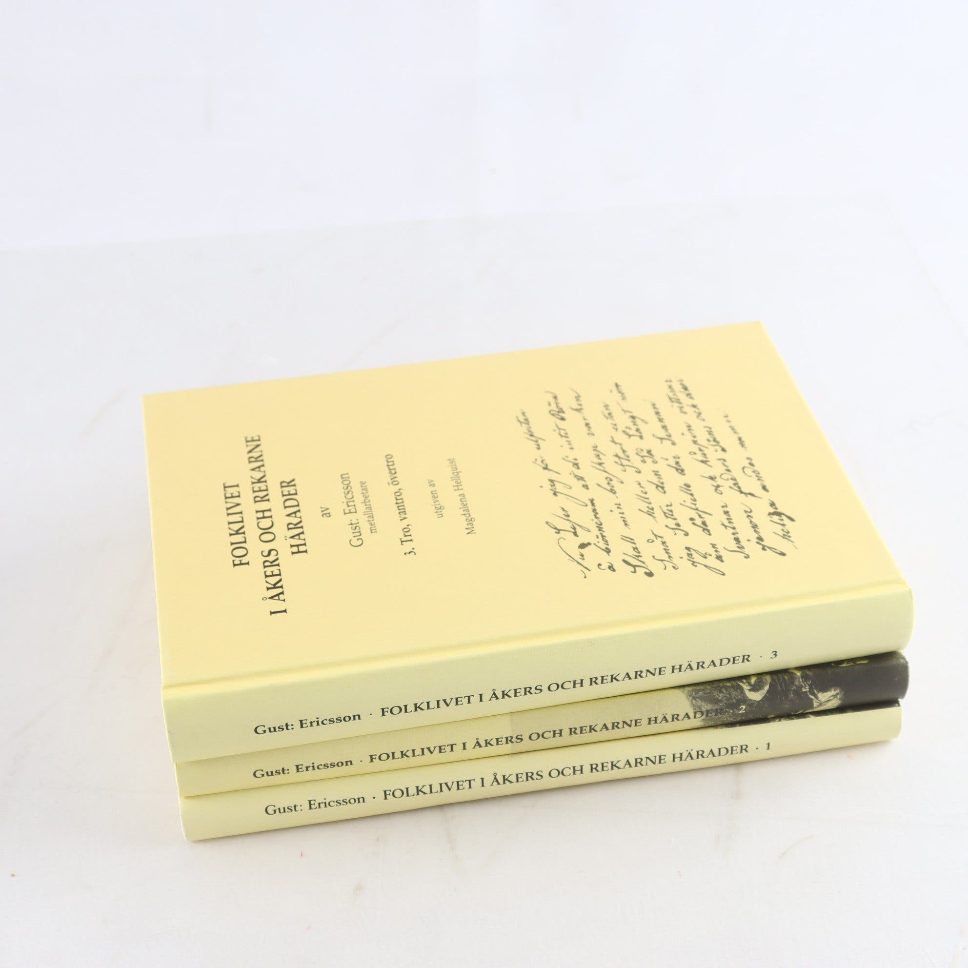 Folklivet i Åkers och Rekarne härader, Vol. 1-3