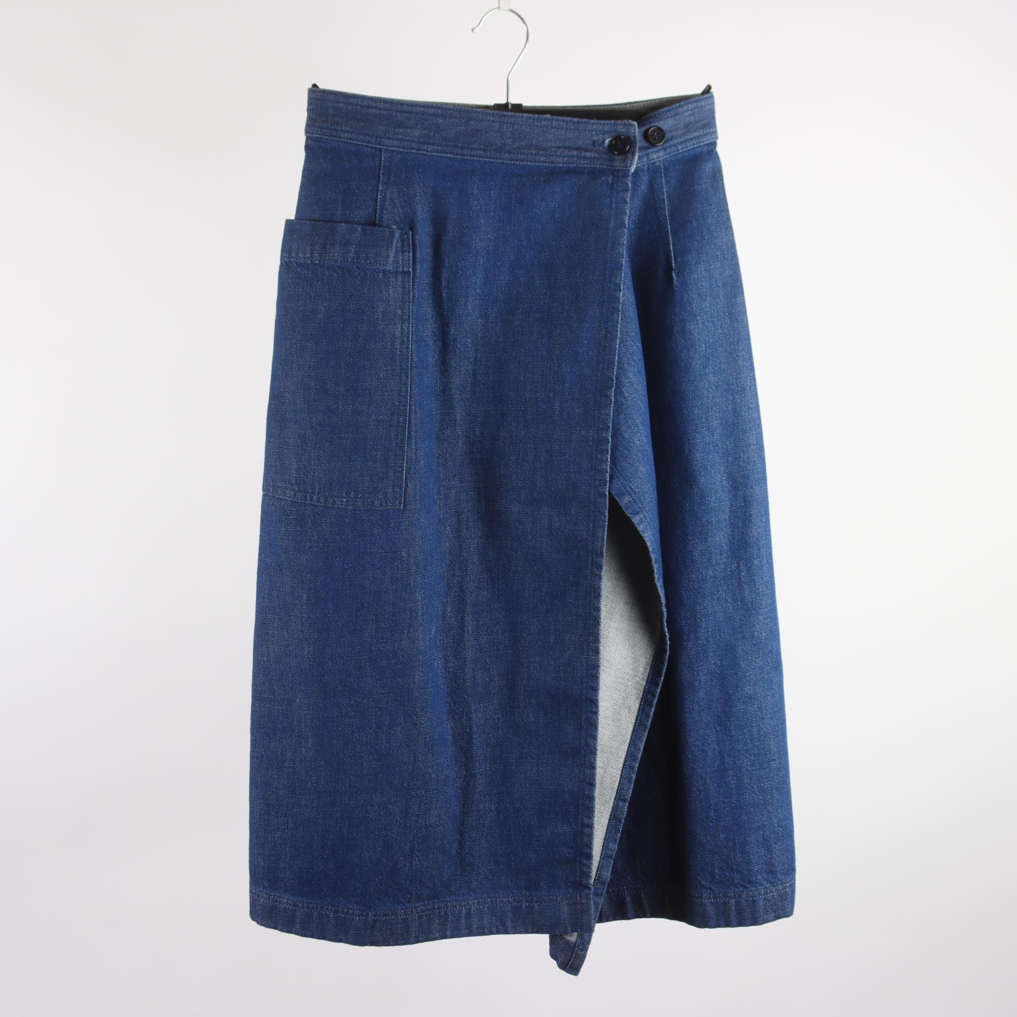 Jeansskjol, Arket, blå, stl. 34.