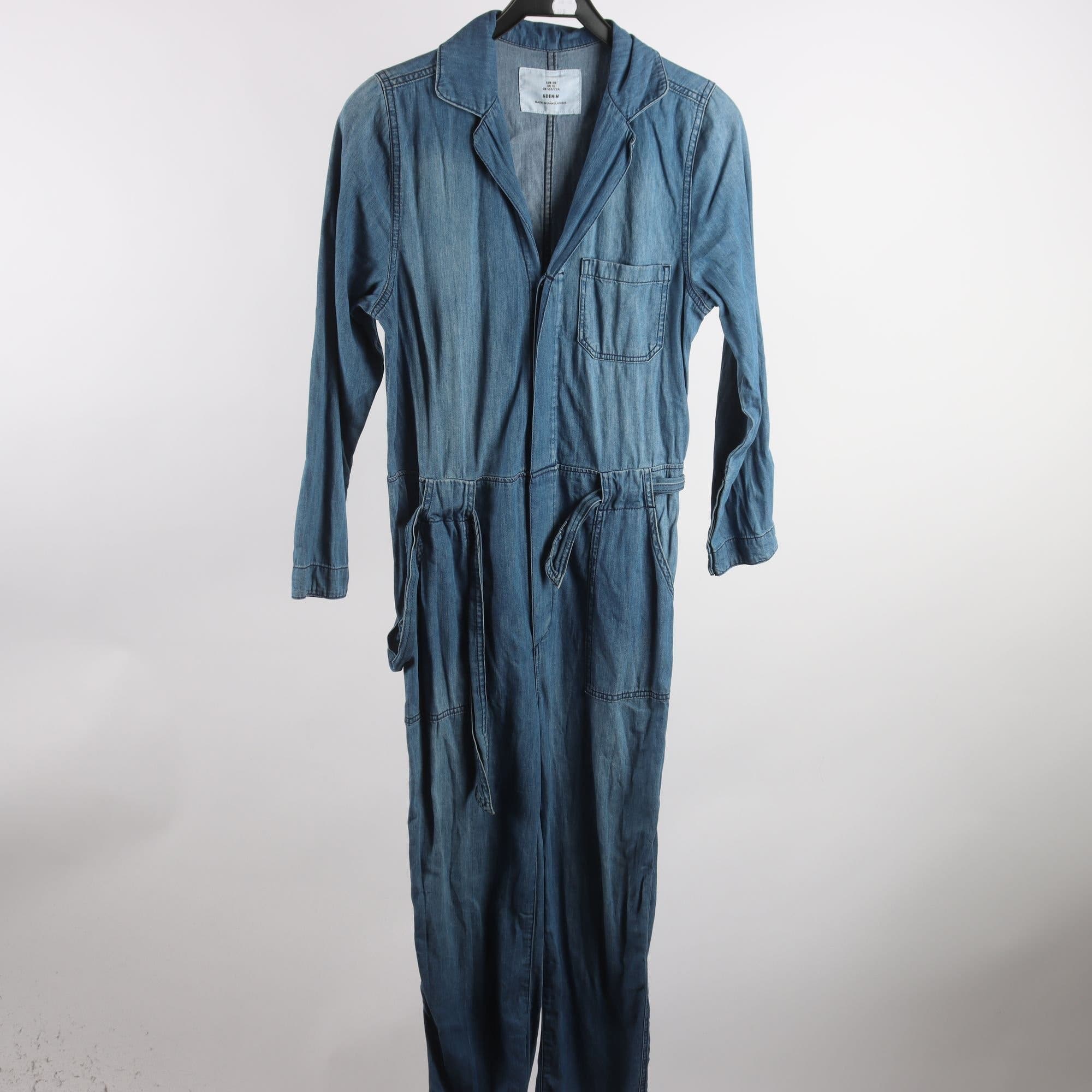 Byxdress, & Denim, blå, stl. 38.