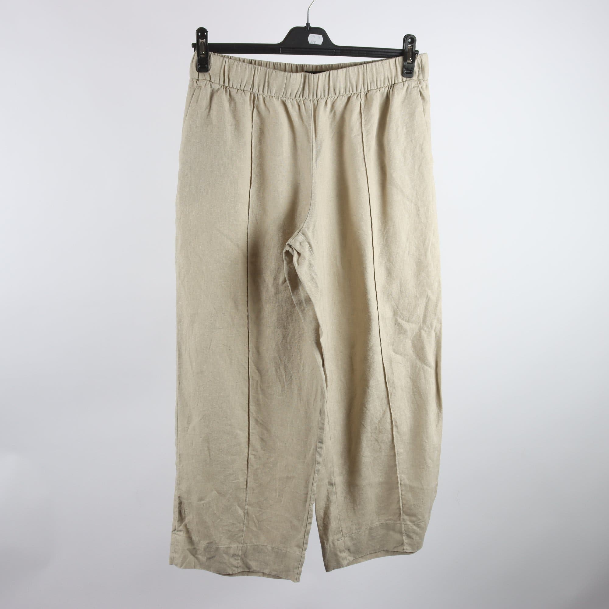 Byxor, Stockh LM, beige, 100% lin, stl. M.