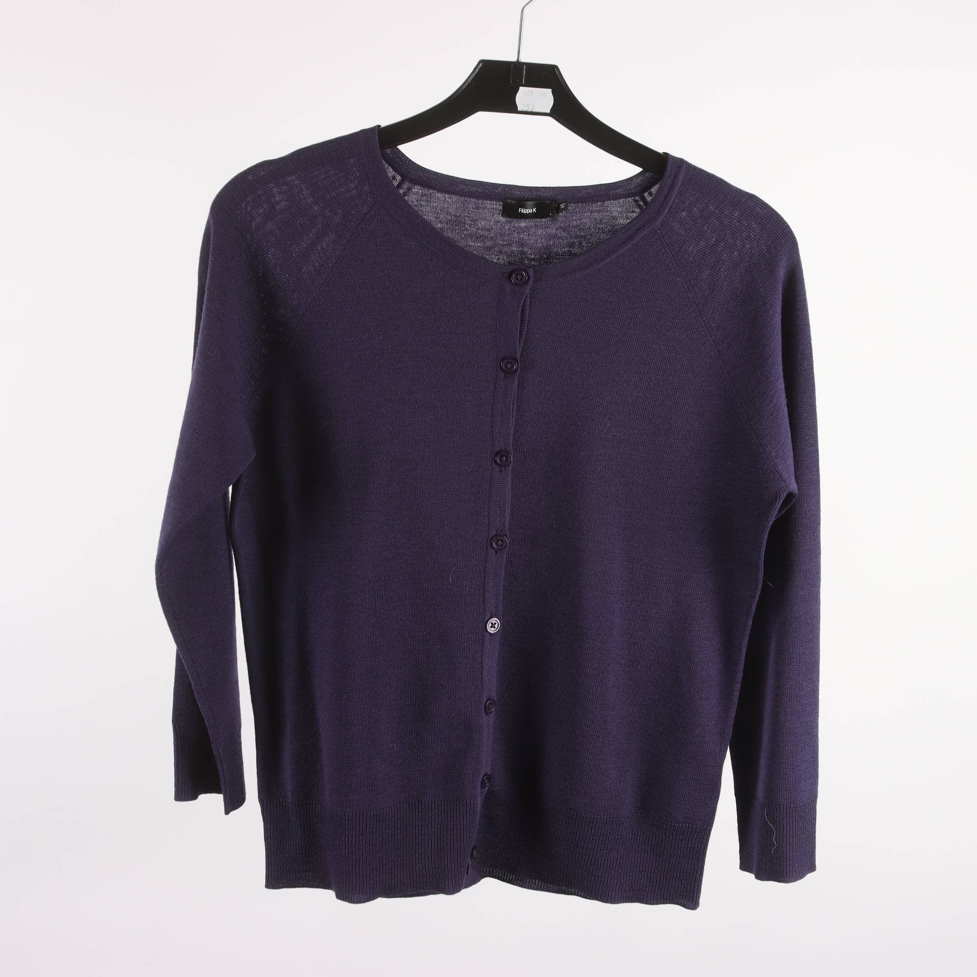 Kofta, Filippa K, lila, 100% ull, stl. L.