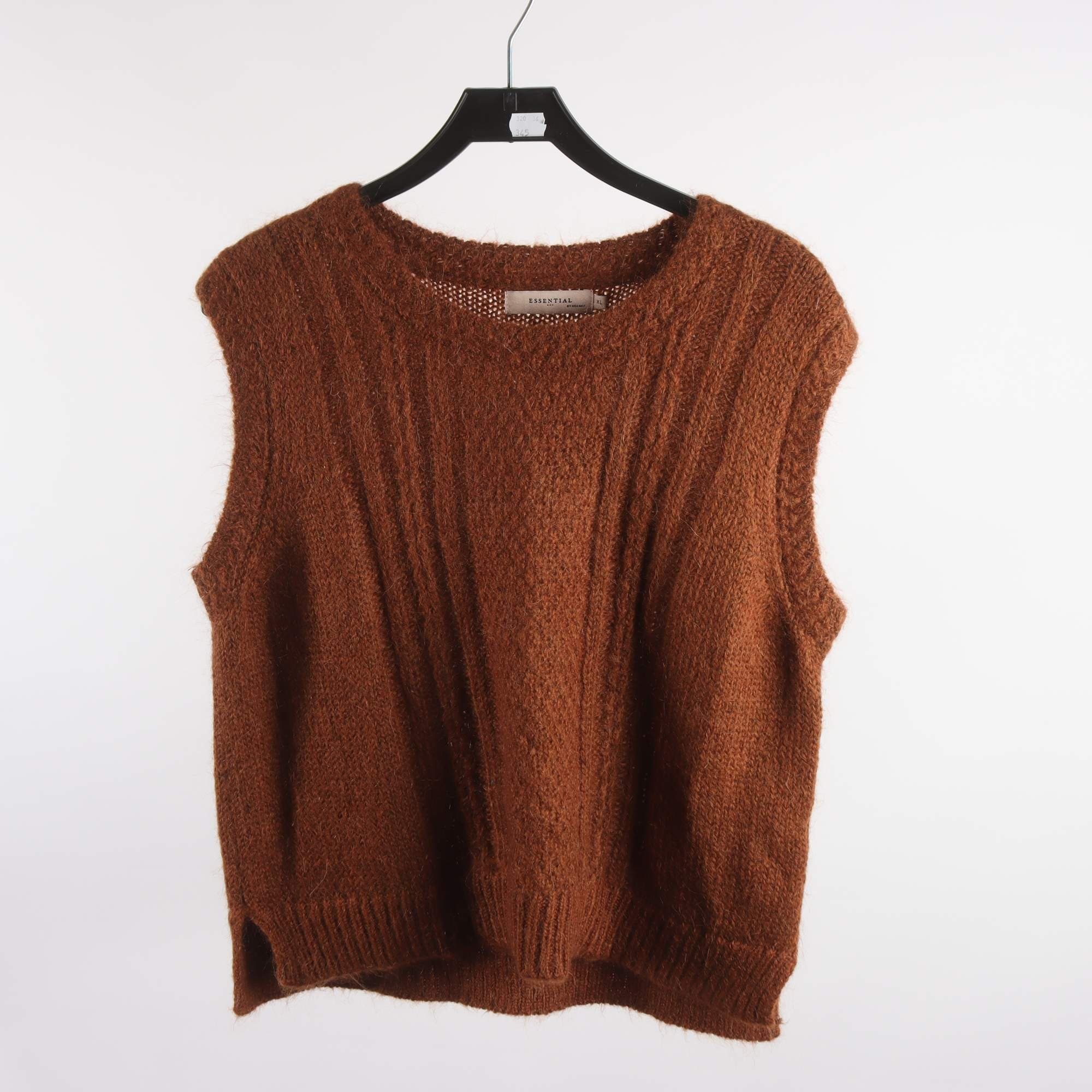 Väst, Essential x Noa Noa, brun, mohair, stl. XL.
