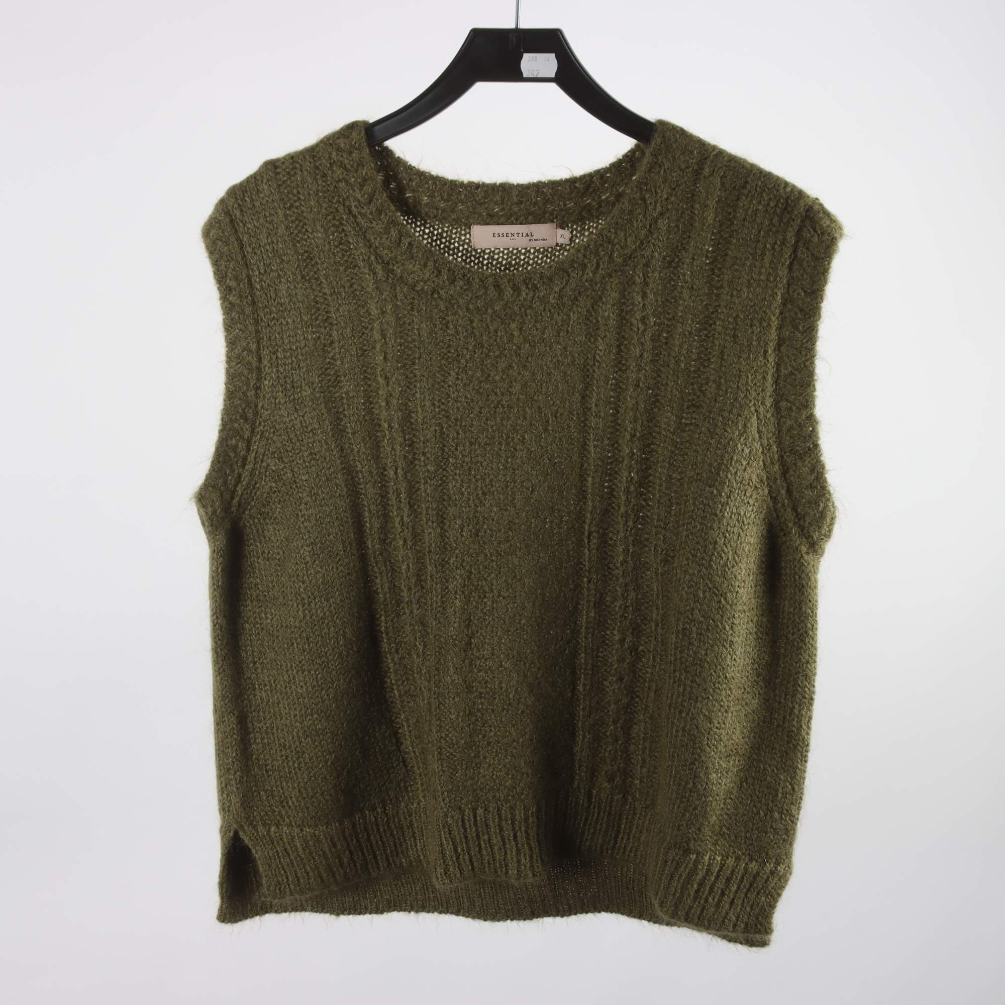 Väst, Essential x Noa Noa, grön, mohair, stl. XL.