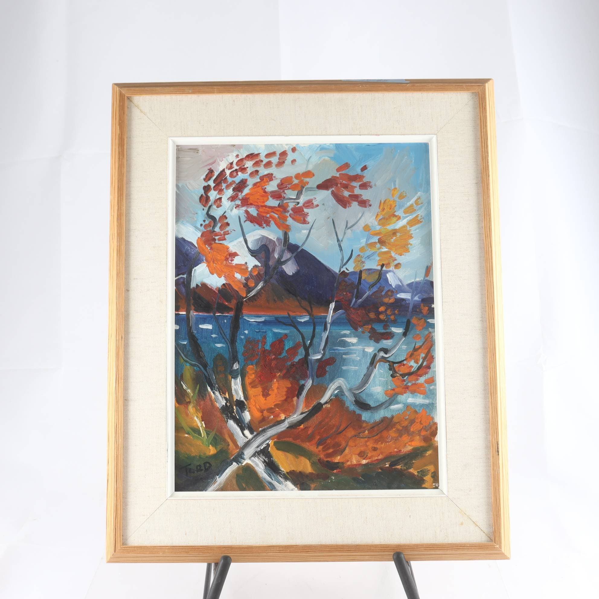 Olja på pannå, Tord Leander Engström, (1914-1985), sign. Samfraktas ej.