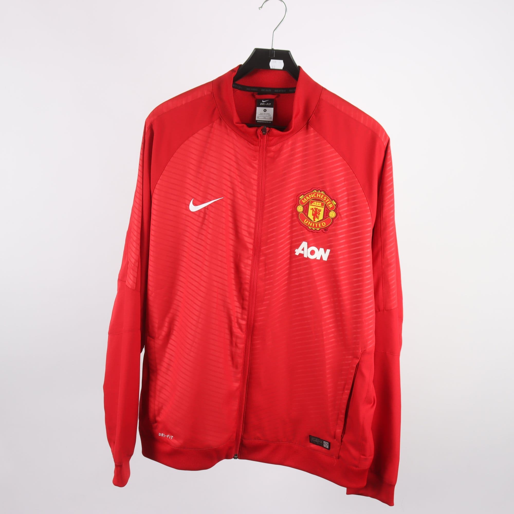Träningsjacka, Nike, Manchester United, röd, stl. XL.