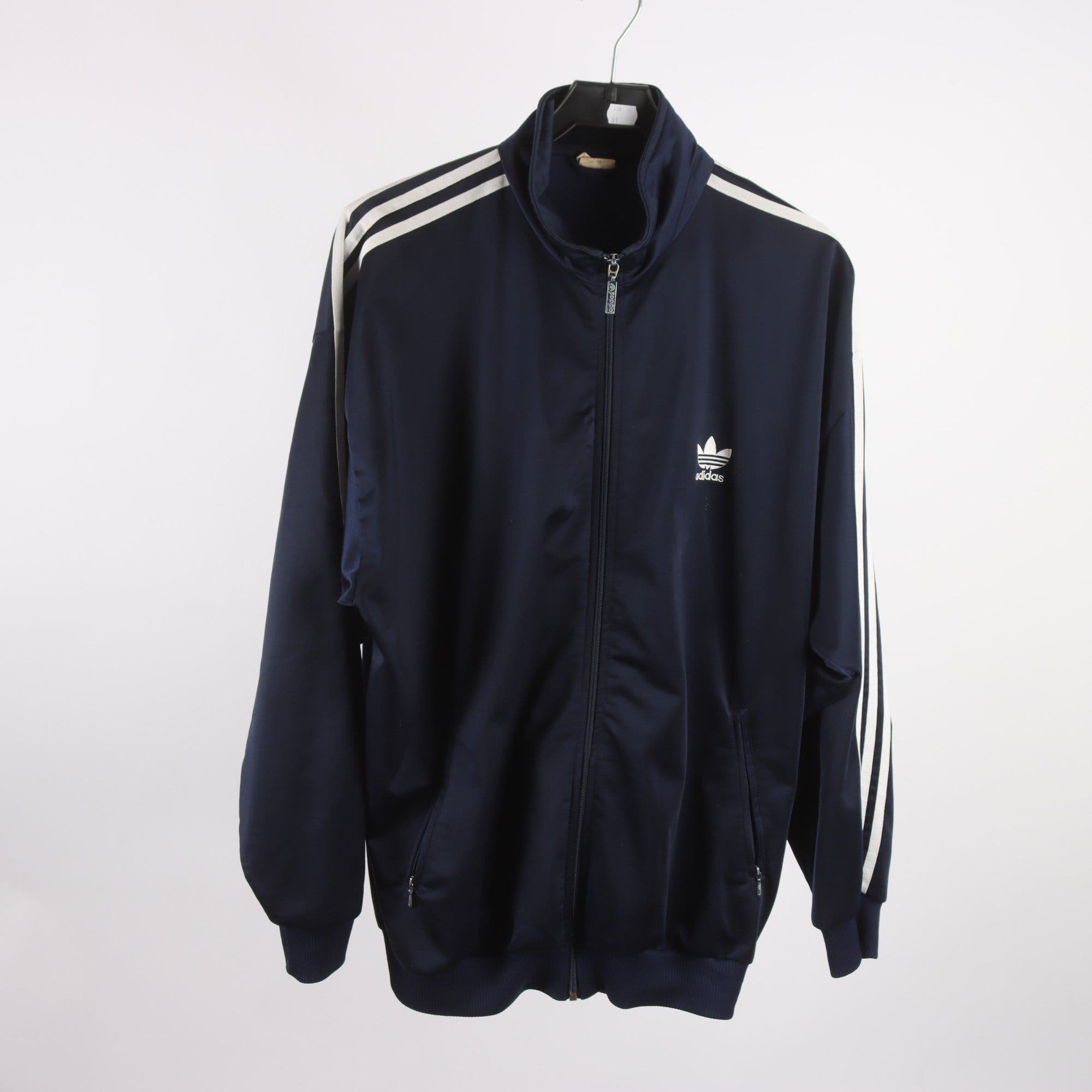 Träningsjacka, Adidas, blå, stl. ca. M.