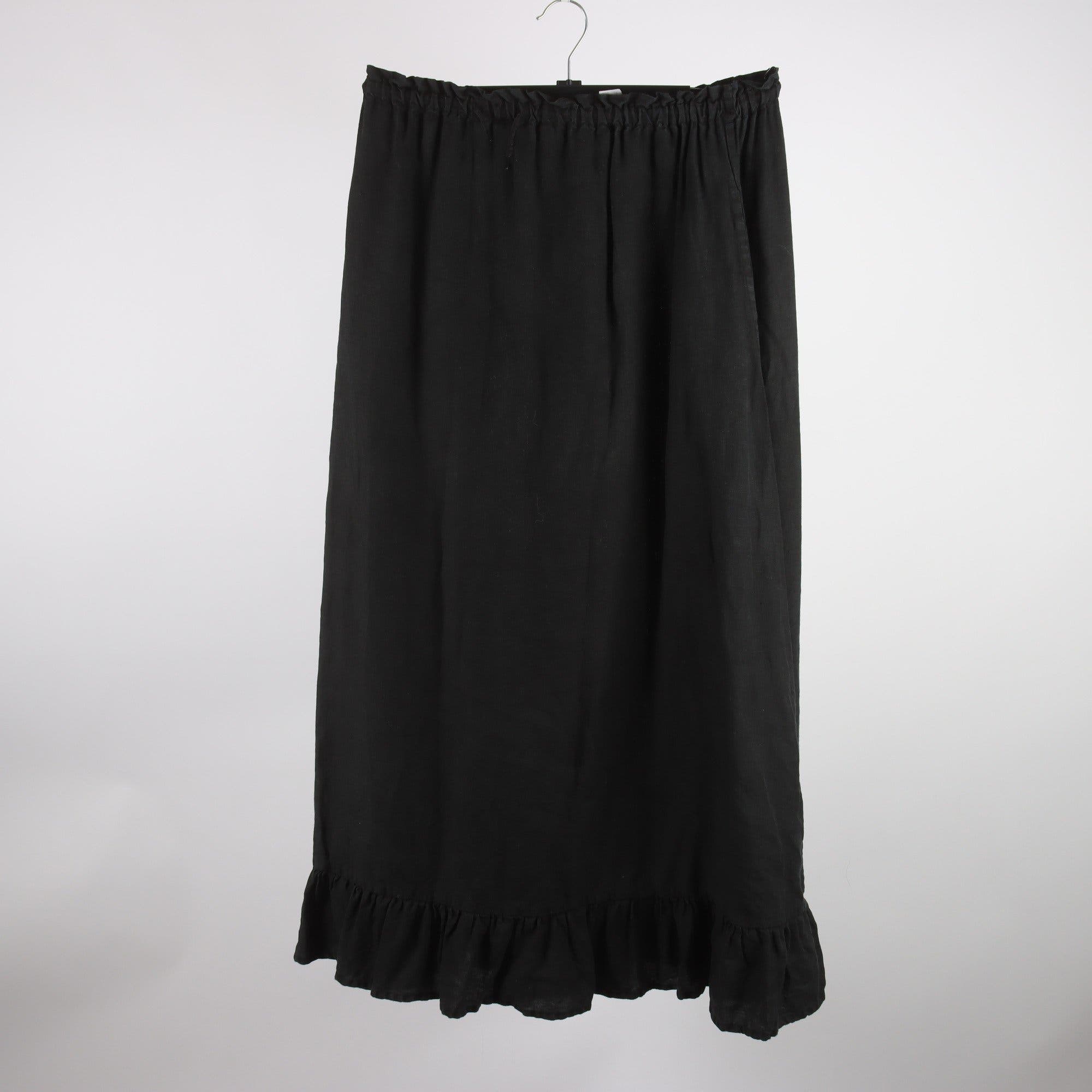 Kjol, La Petite Alice, svart, 100% lin, stl. S.