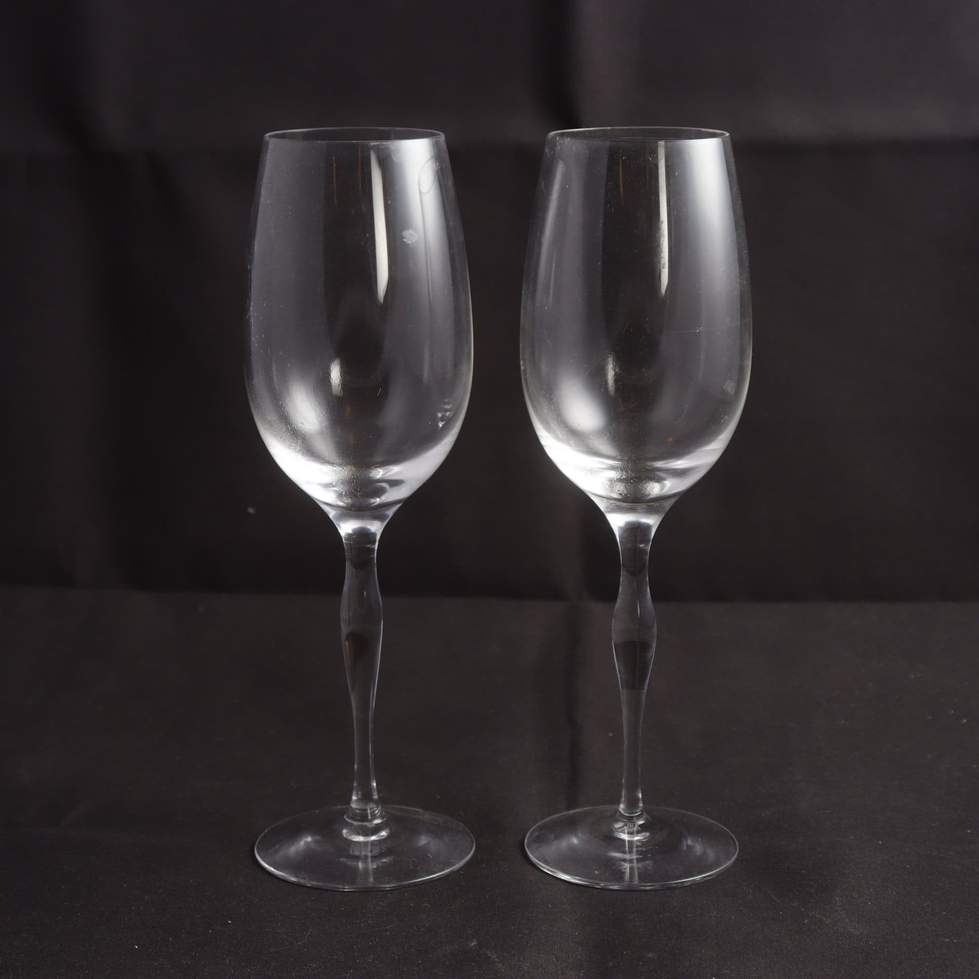 Vin/champagneglas, Balans, design Jan Johansson, Orrefors, 2 st