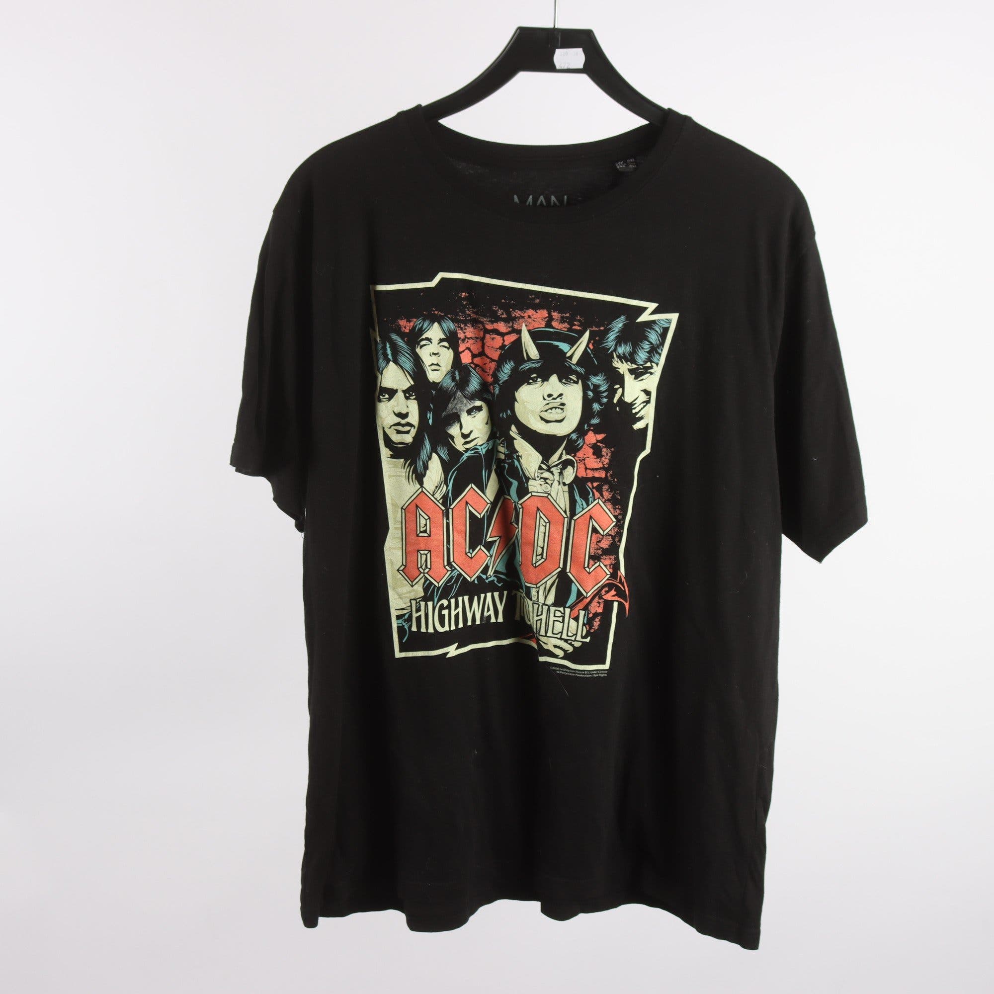 T-shirt, AC/DC, svart, stl. 2XL.