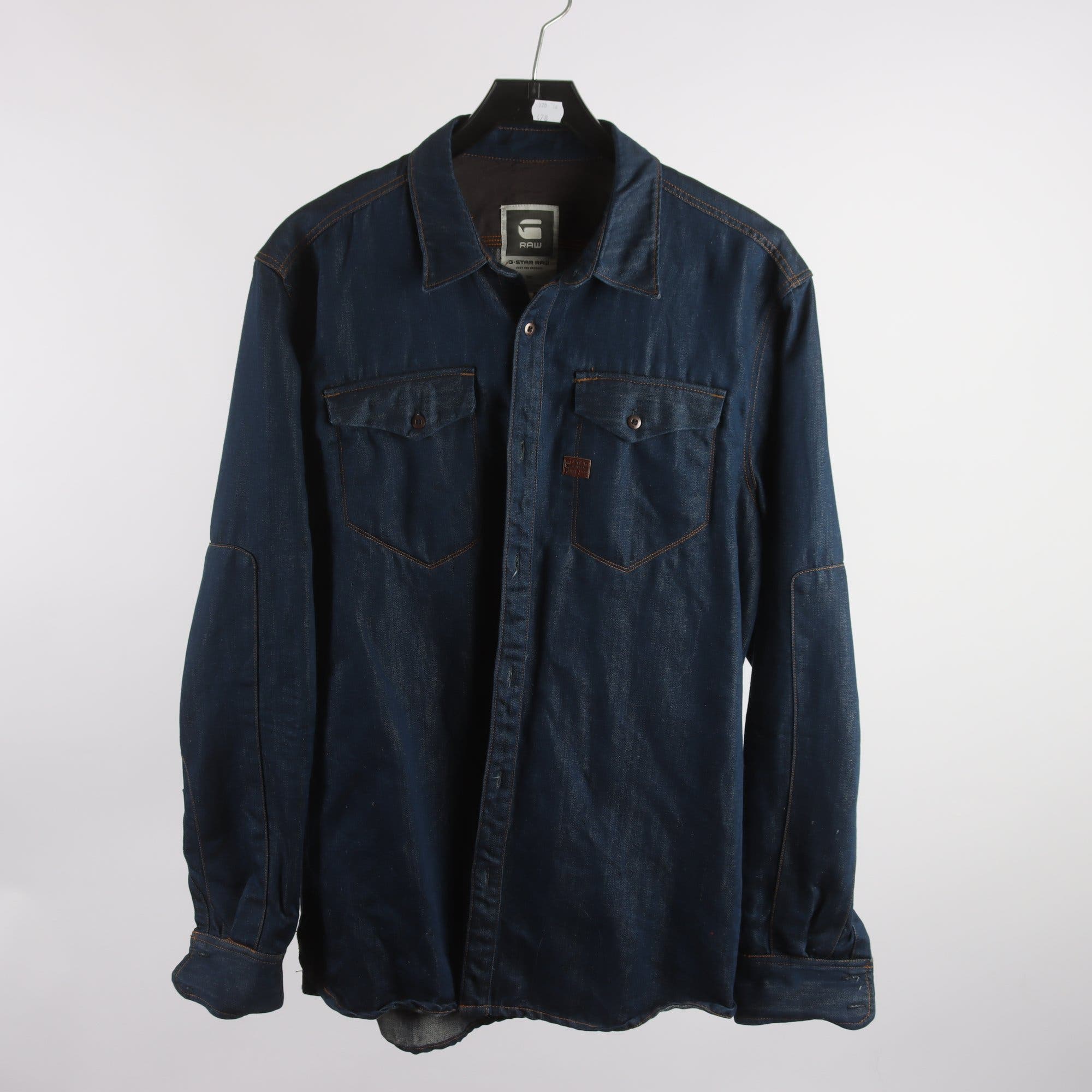 Jeansskjorta, G-star Raw, blå, stl. XL.
