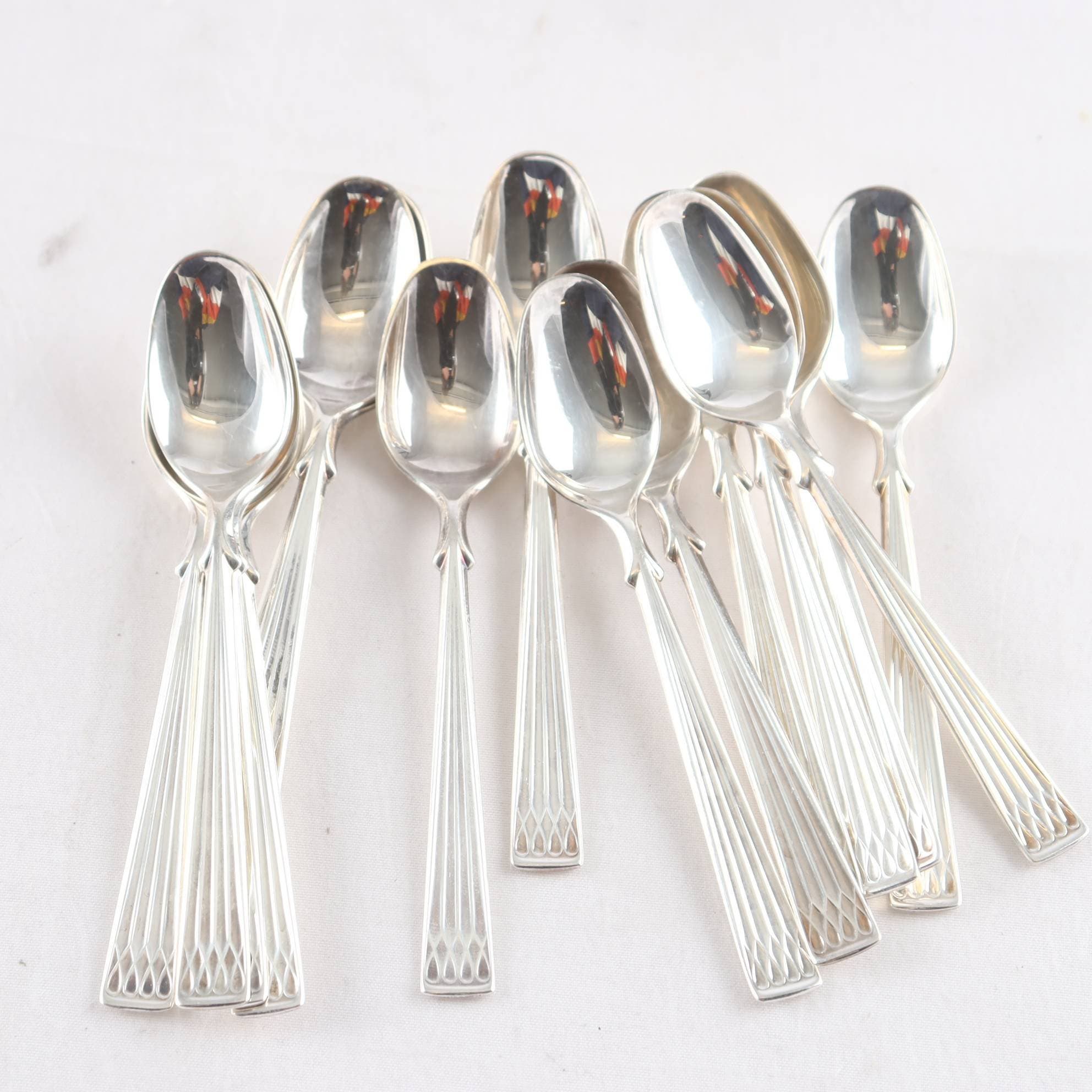 Teskedar, silver 830, Th. Marthinsen, Norge