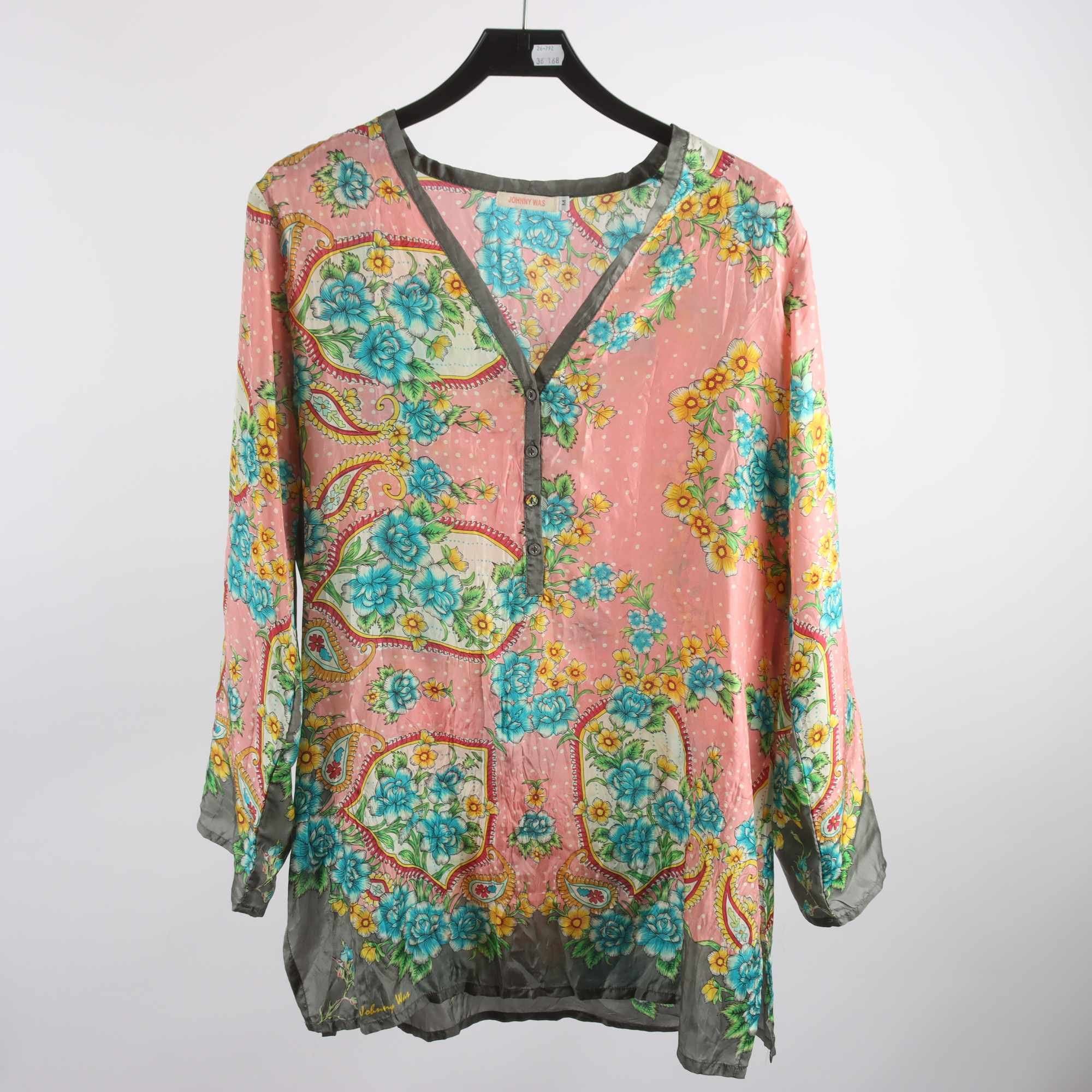 Blus, Johnny Was, 100% siden, stl. M