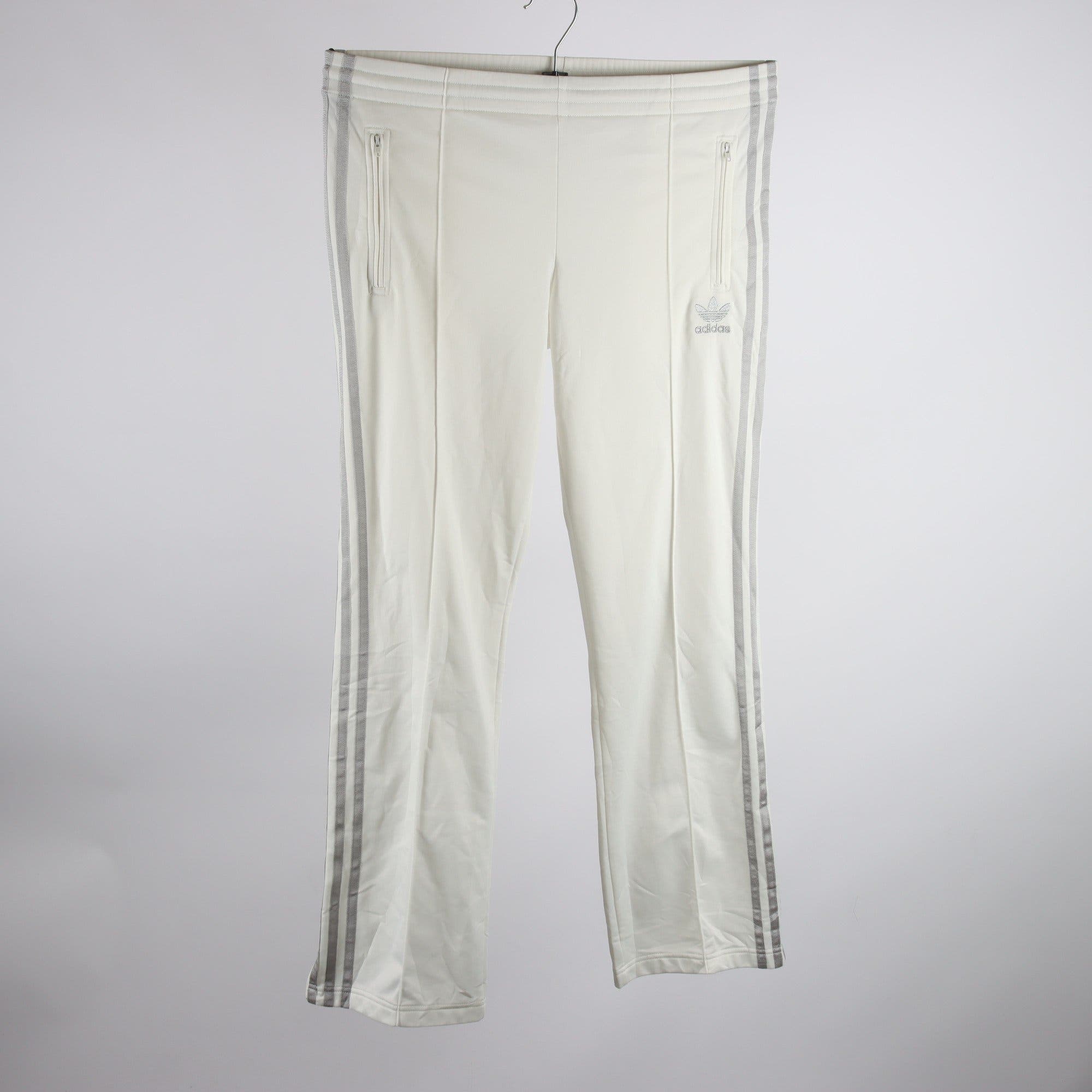 Sportbyxor, Adidas, vit, grå, stl. 38