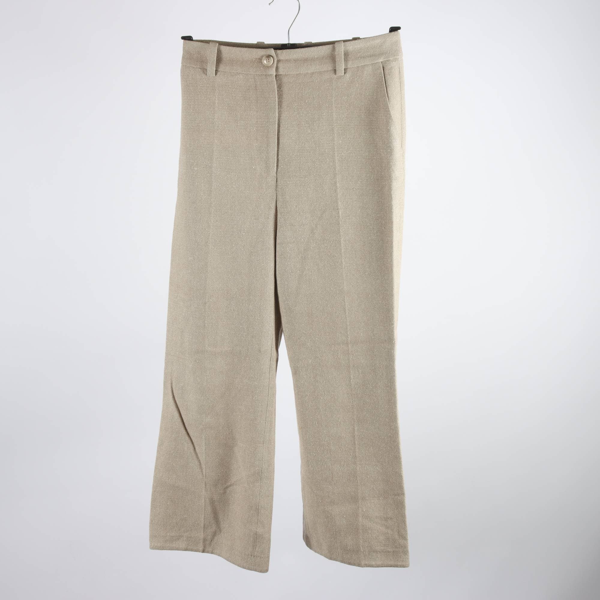 Byxor, & Other Stories, beige, siden/bomull, stl. 36