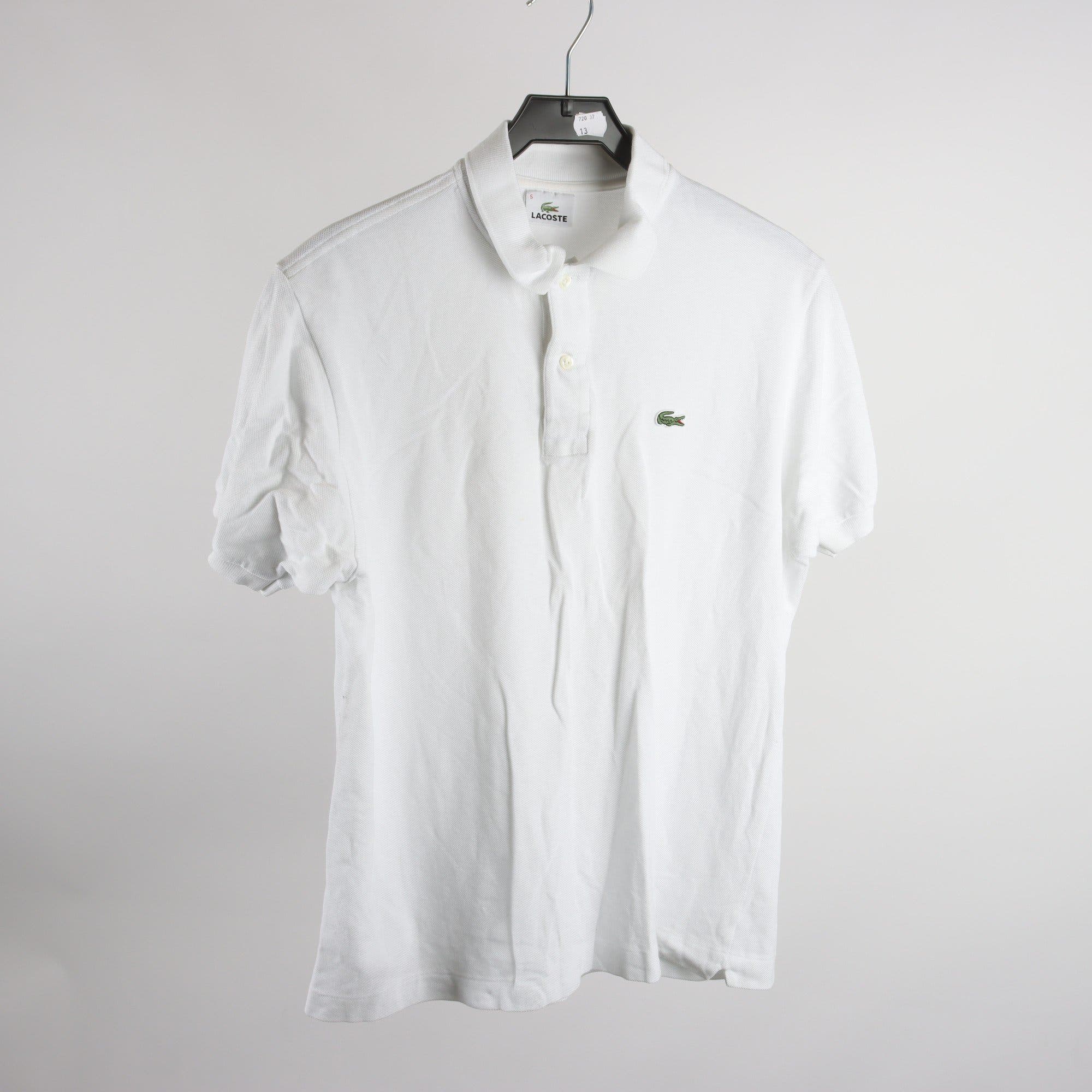 Pikétröja, Lacoste, vit, stl. 5 (L)