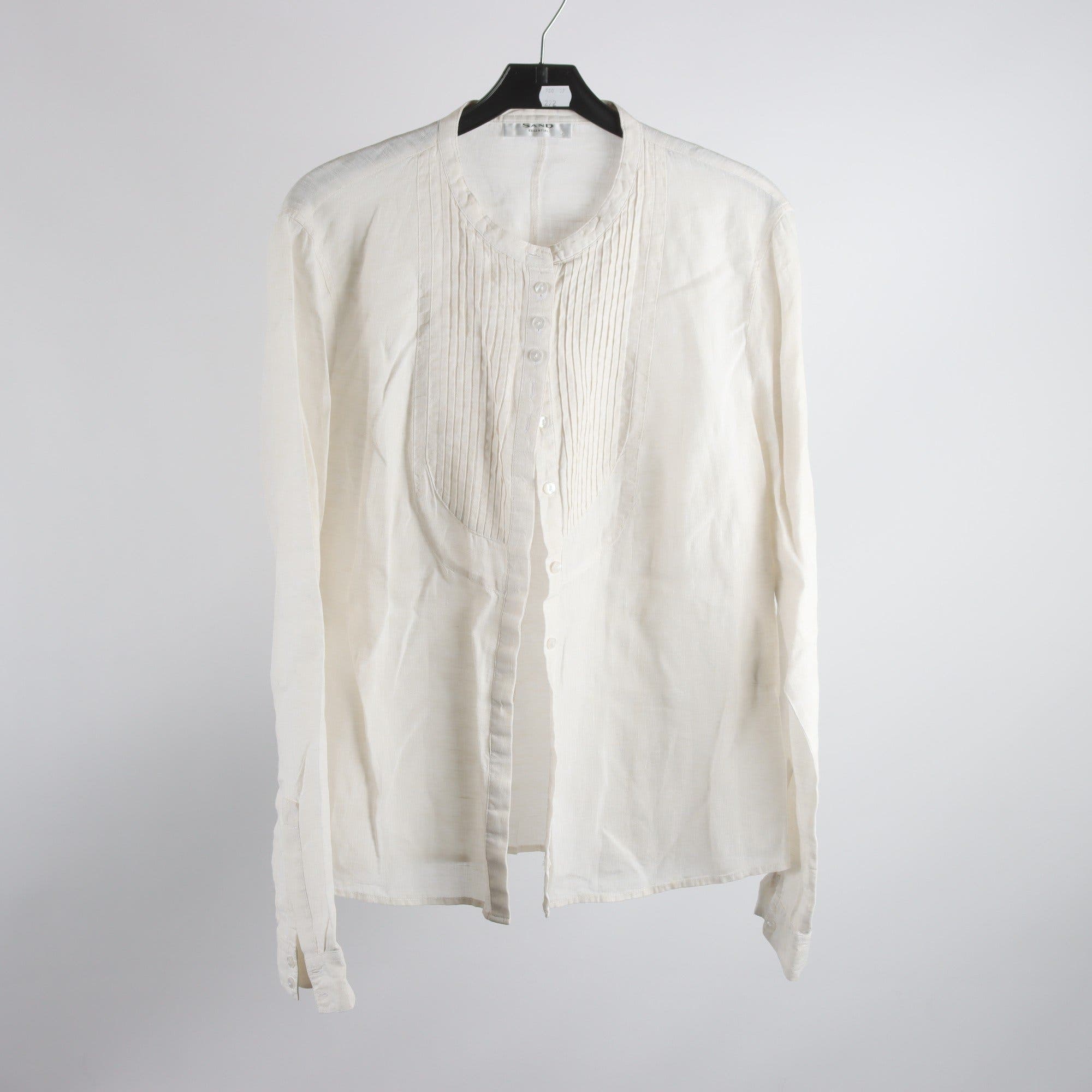 Blus, Sand, beige, lin, stl. 44.
