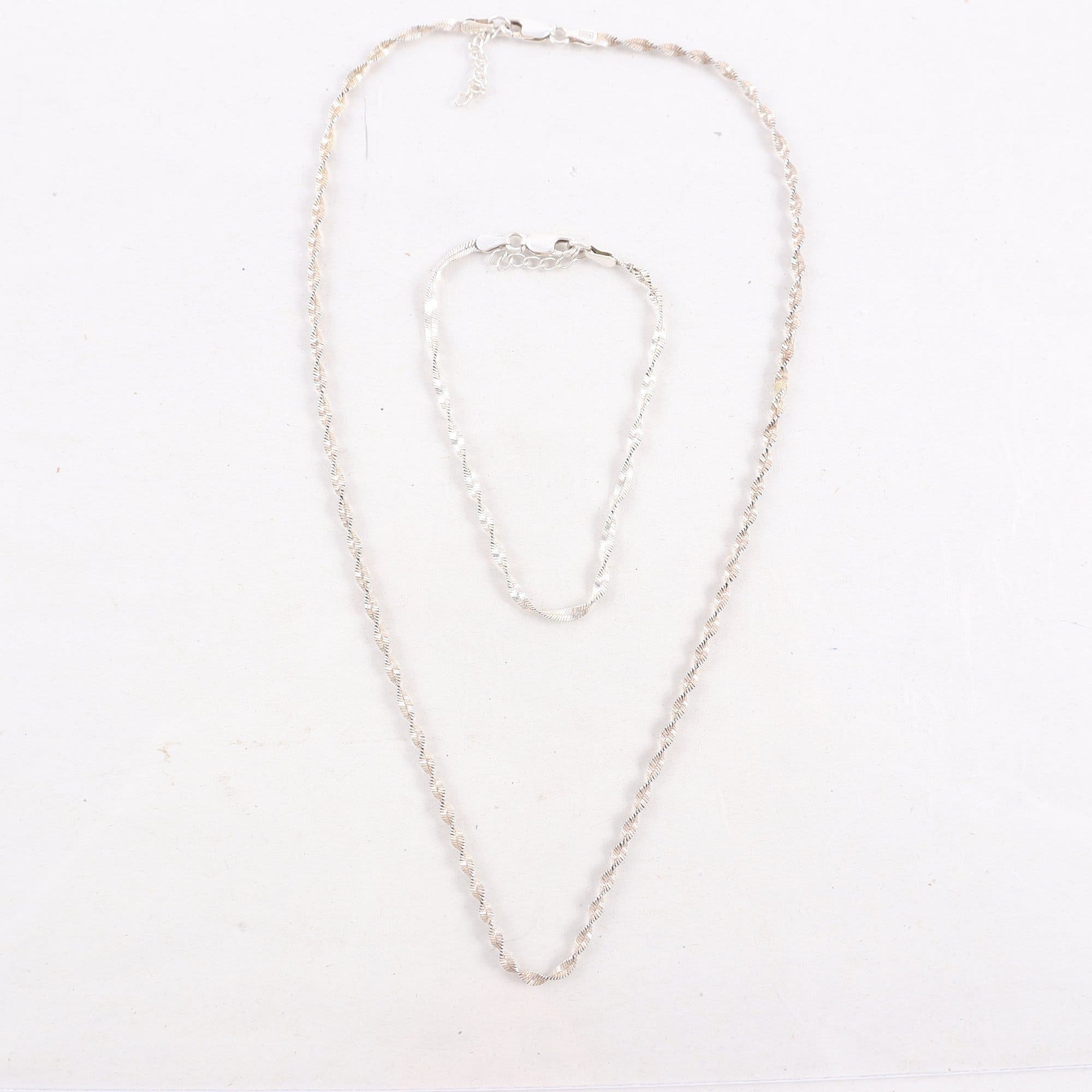 Halsband & armband, silver 925