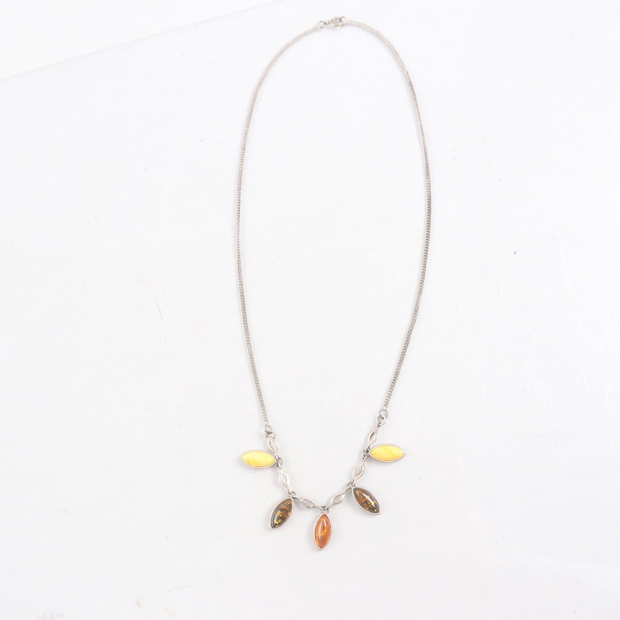 Halsband, silver 925, stenar