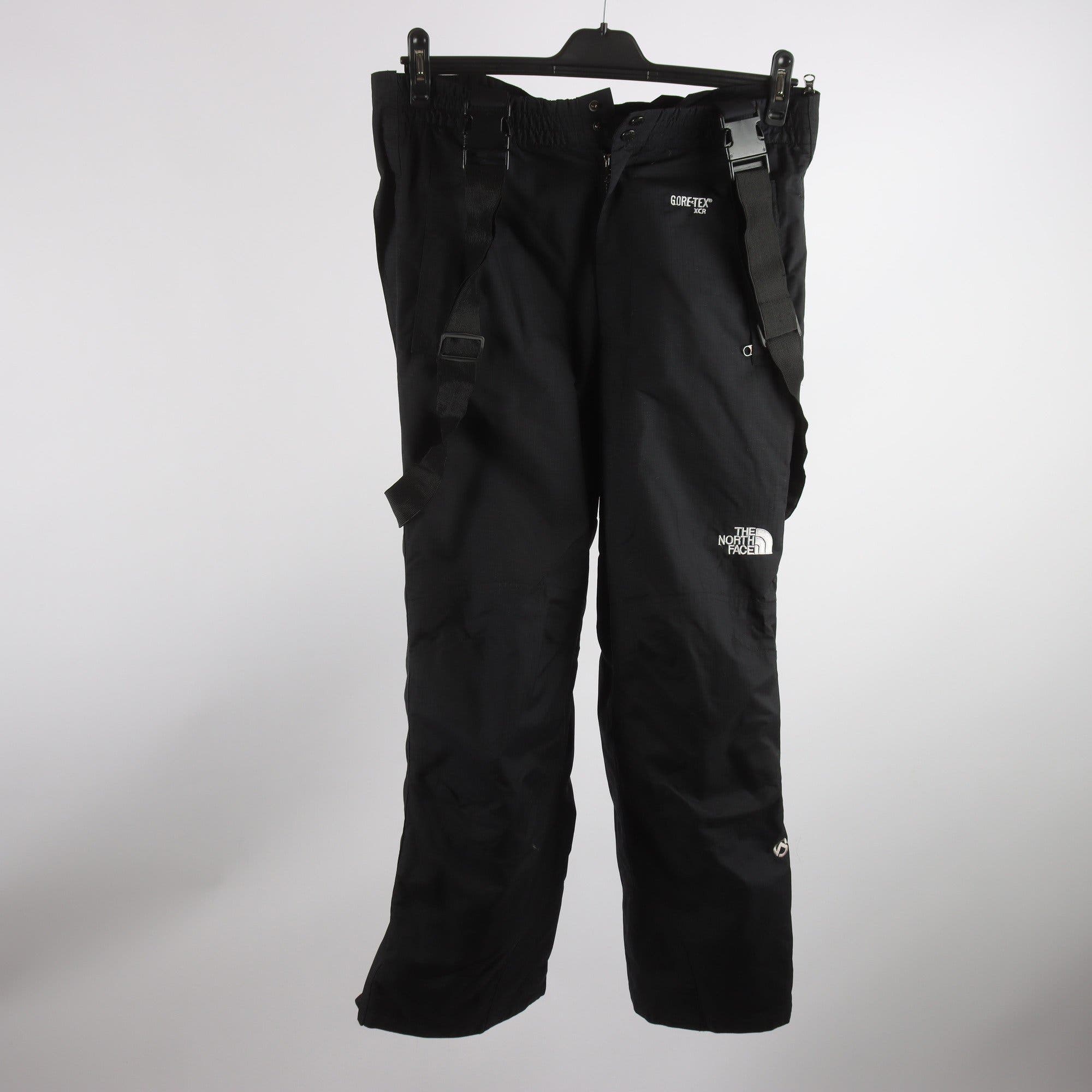 Fodrade hängselbyxor, The North Face, svart, gore-tex, stl. M.