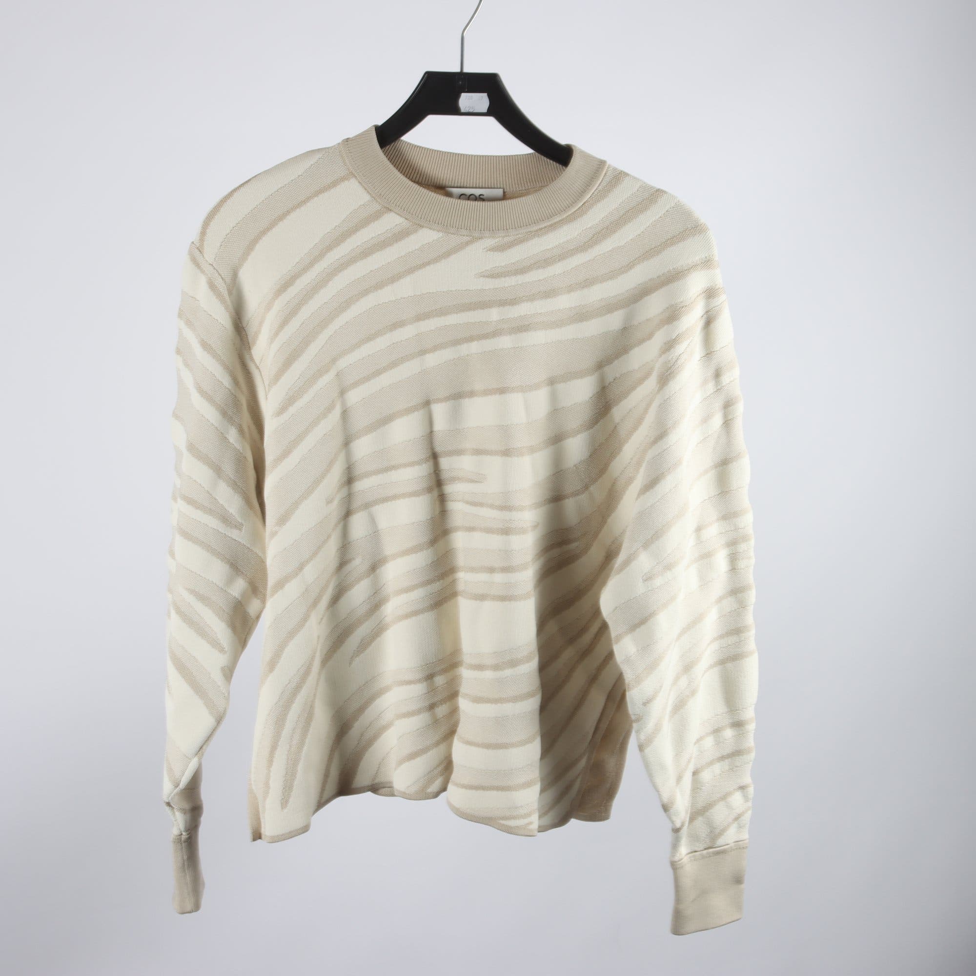 Tröja, COS, beige, oversize, stl. XS.