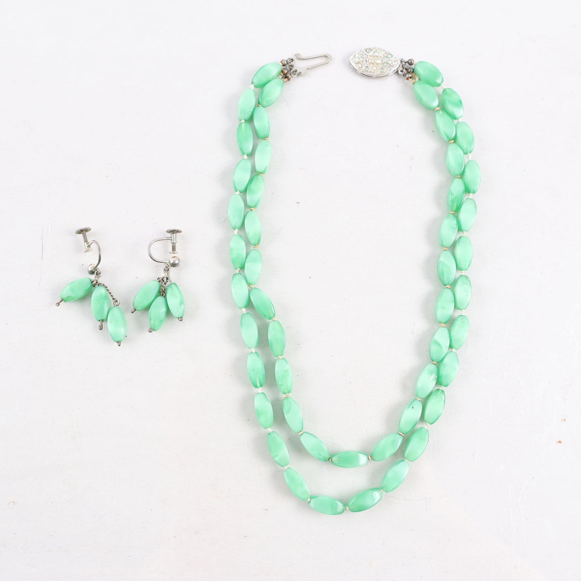 Halsband & örhängen, vintage