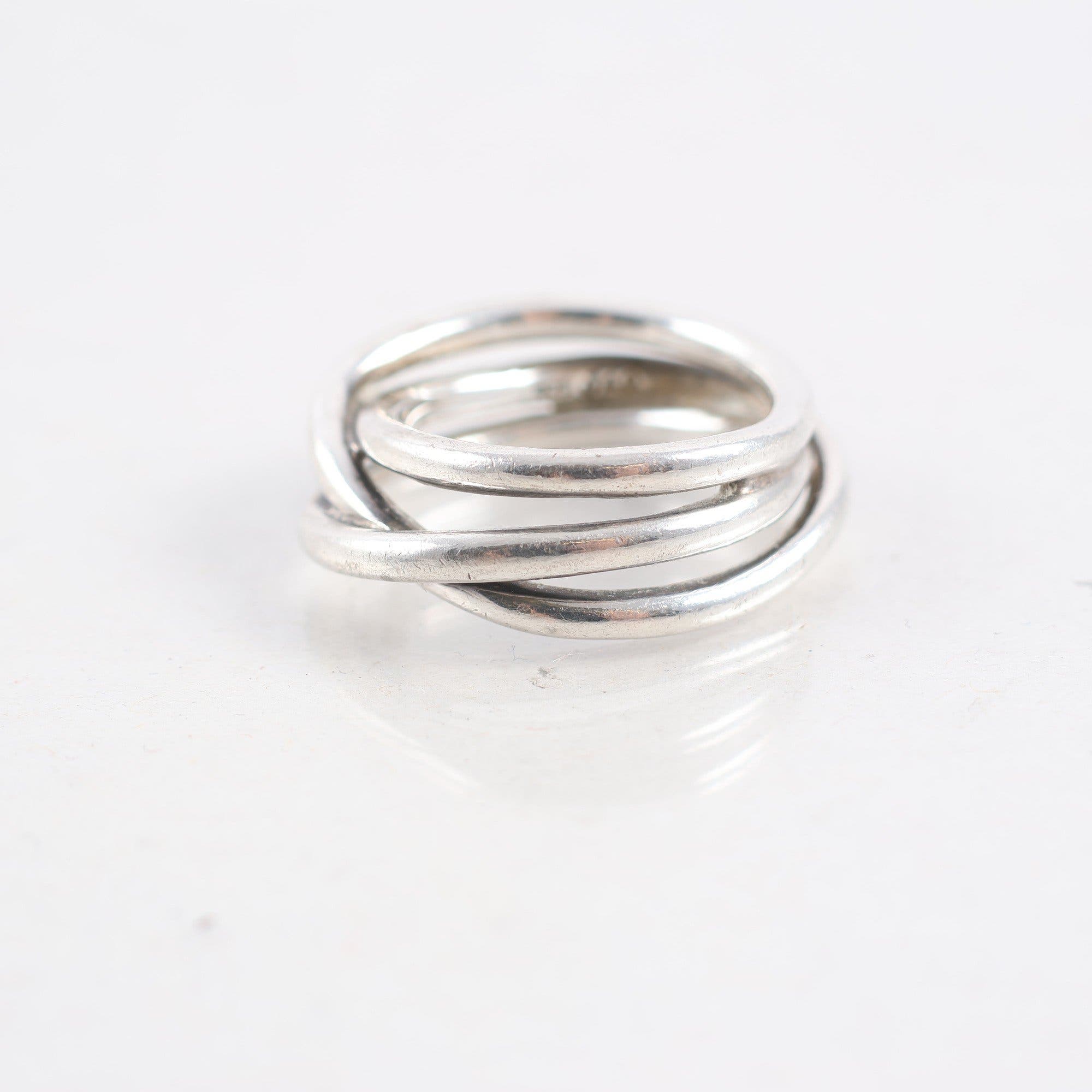 Ring, silver 925, virad form