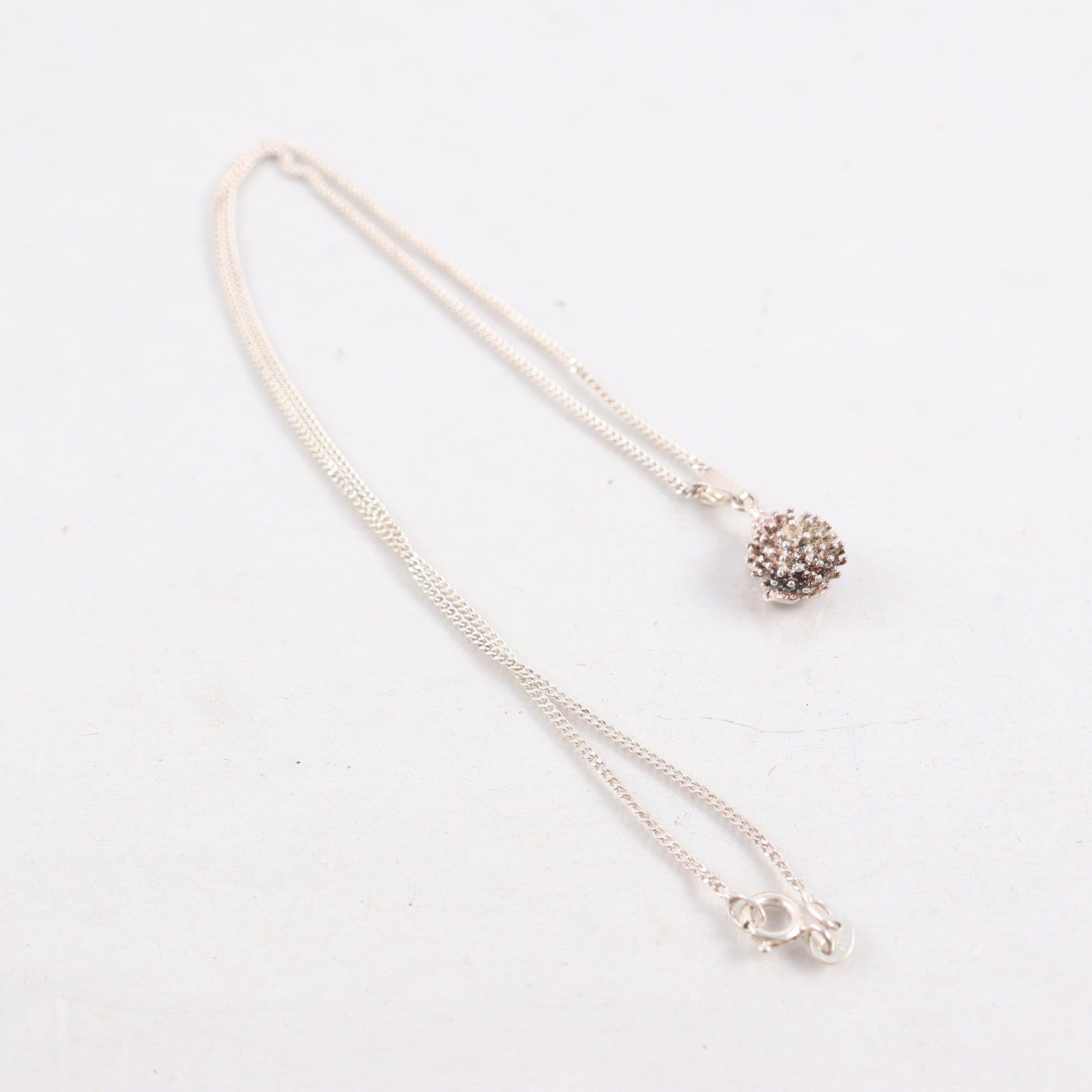 Halsband, silver 925, igelkott