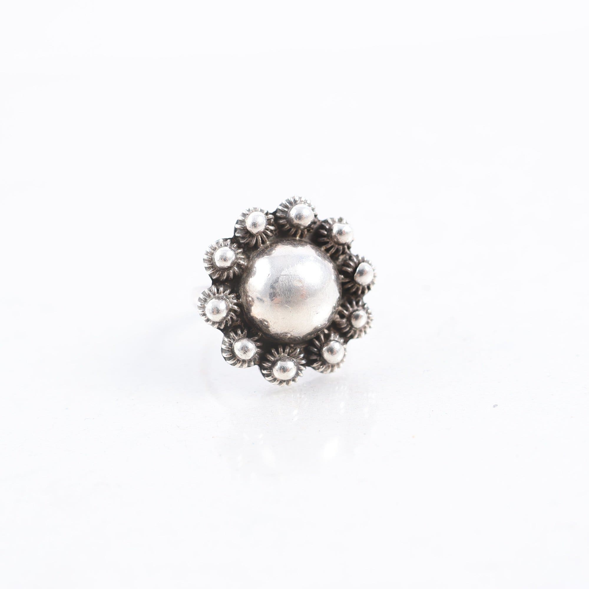 Ring, silver 925, blomma, Mexico