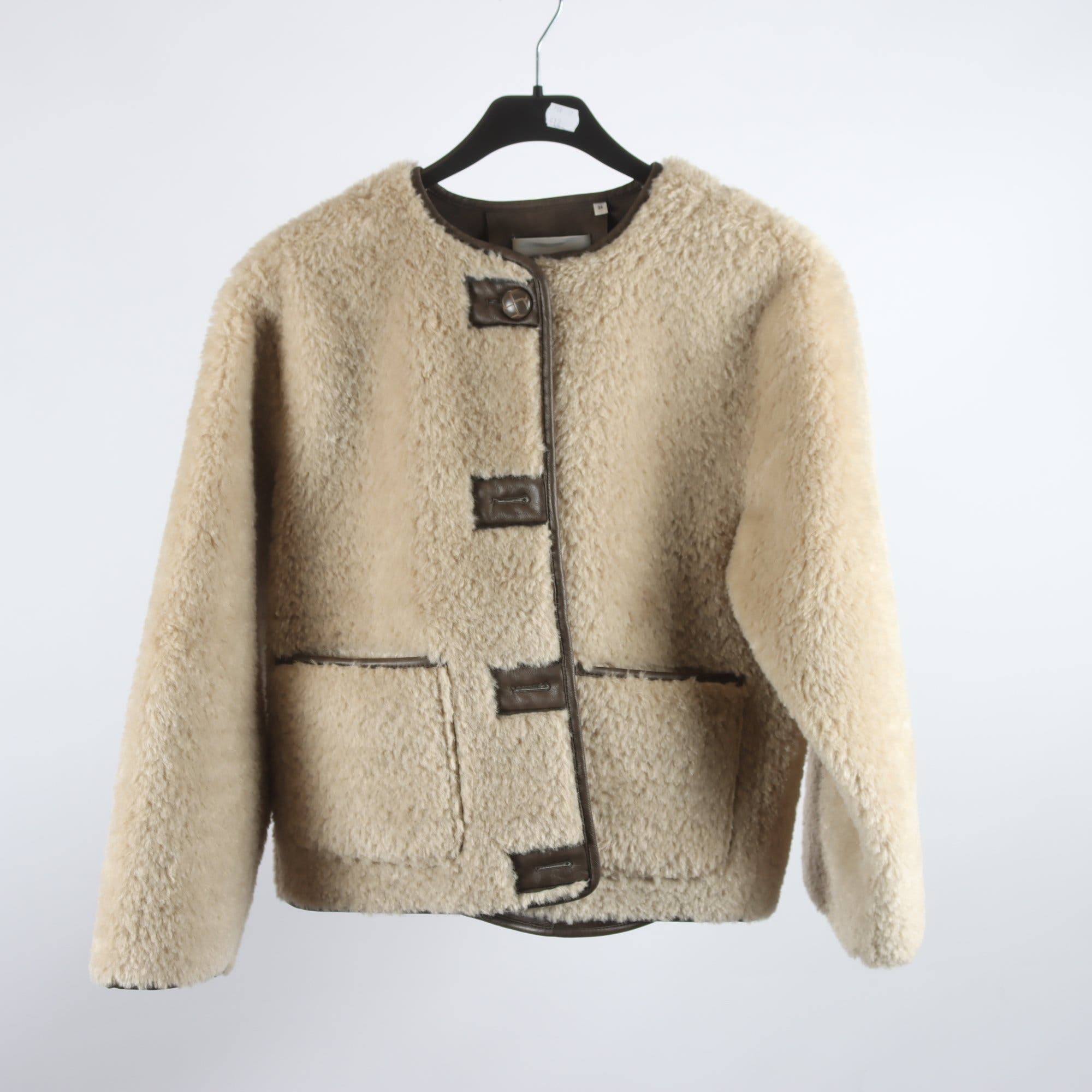 Teddyjacka, Carin Wester, beige, stl. 34.