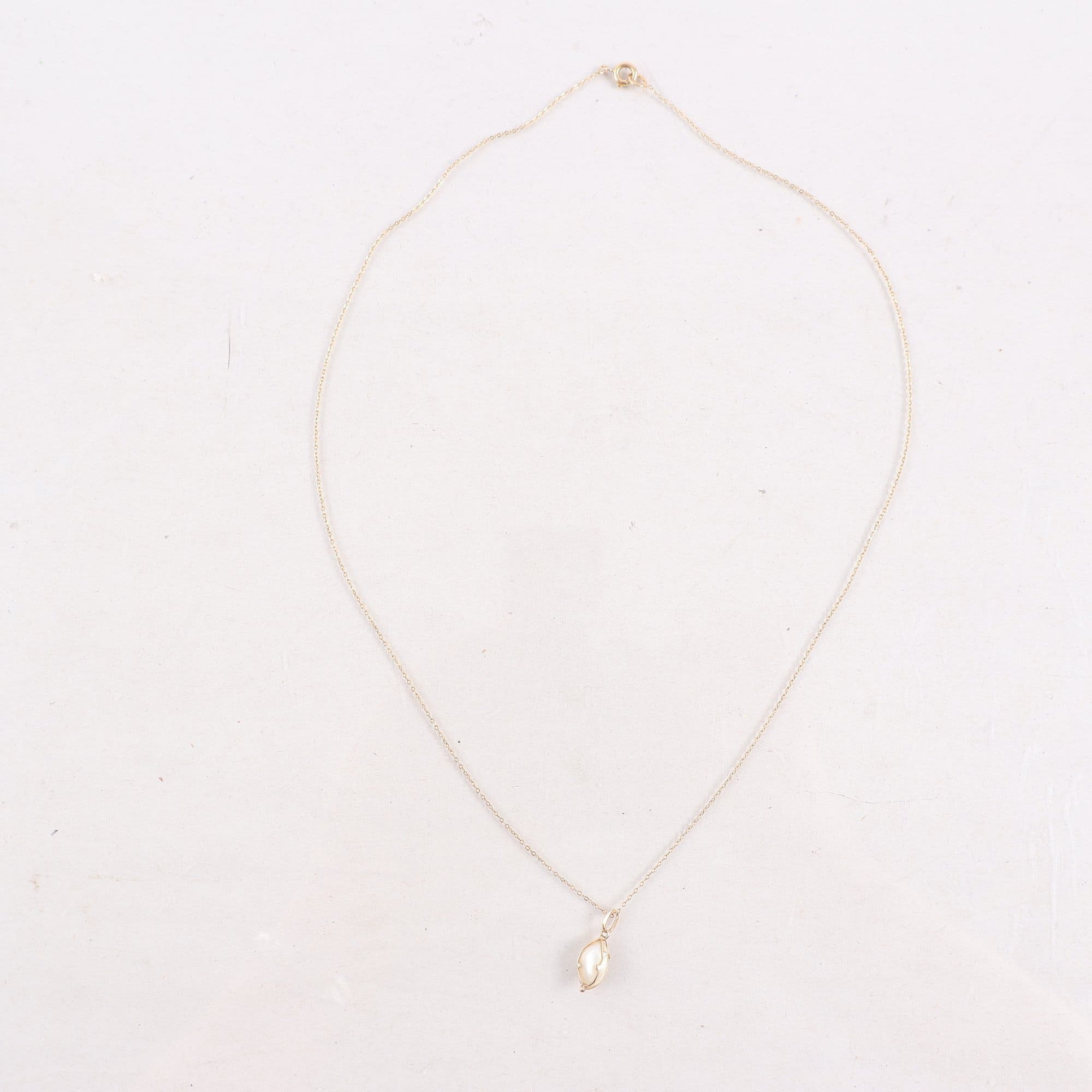 Halsband, guld 18K, sötvattenspärla