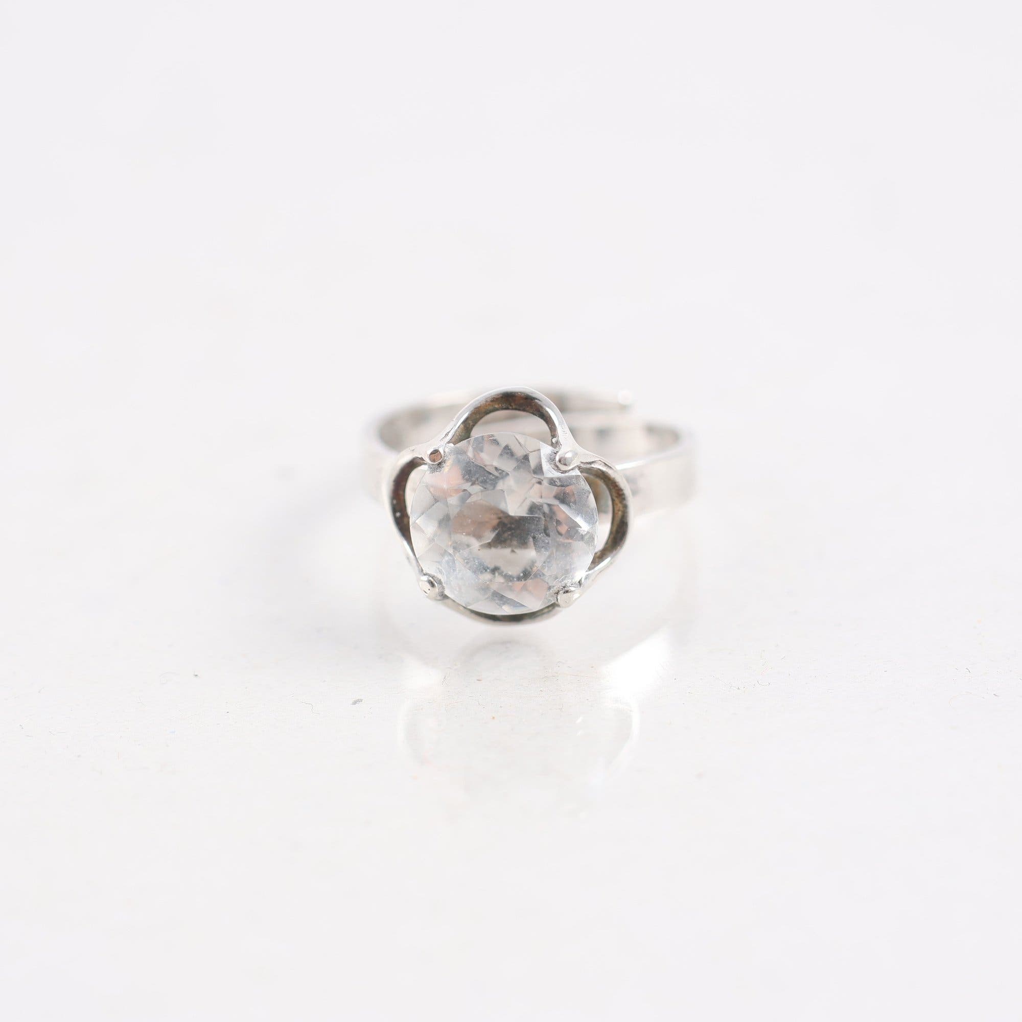 Ring, silver 925, slipad sten, Bengt Hallberg, 1970-tal, vintage